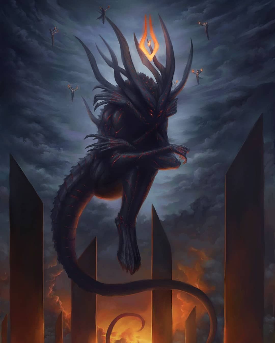 art #wallpaper #fantasy #background #pin #iPhone. Monster concept art, Creature concept art, Fantasy monster