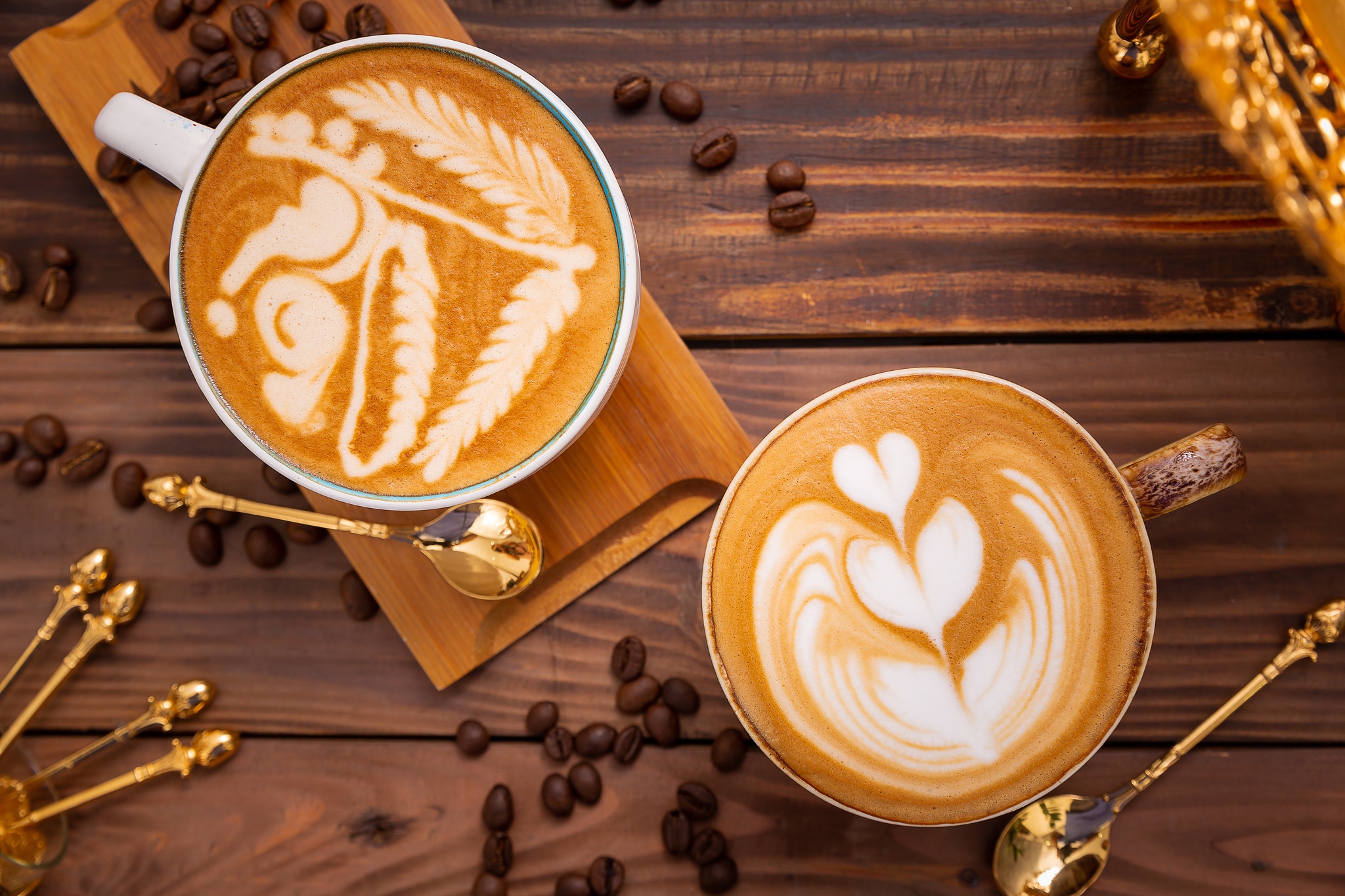 Coffee Latte Art HD Wallpaper