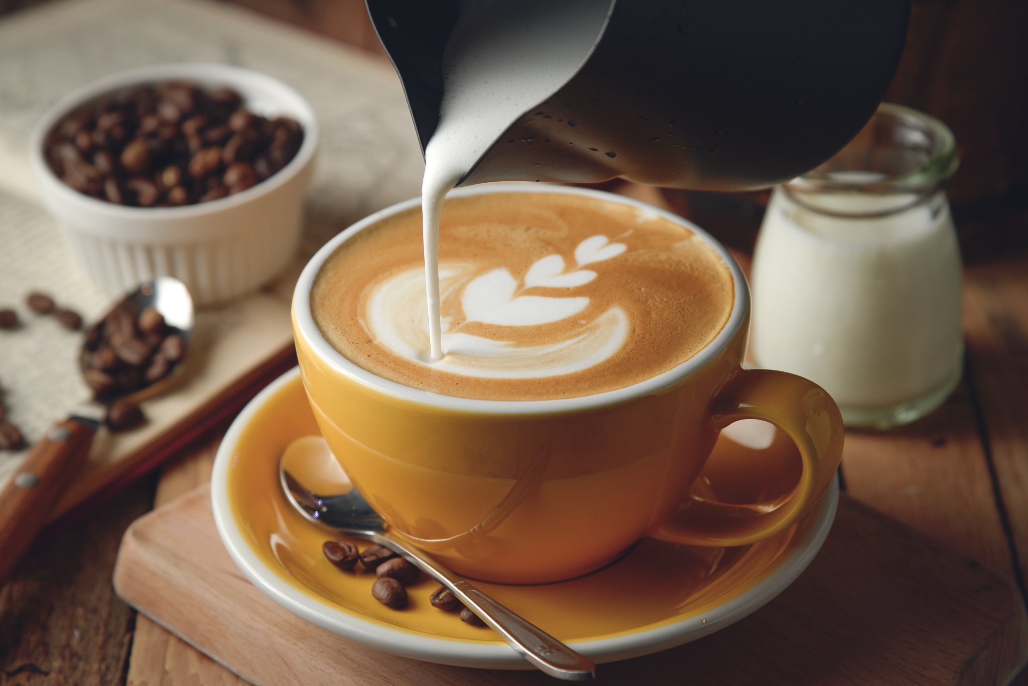 Coffee Latte Art HD Wallpaper