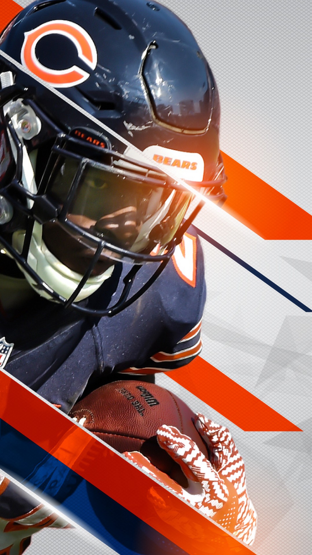 Chicago Bears iPhone Wallpaper Design - 2021 NFL Wallpaper