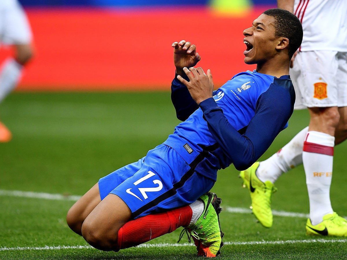 Kylian Mbappe looks right at home despite France's young guns going down defeat against Spain