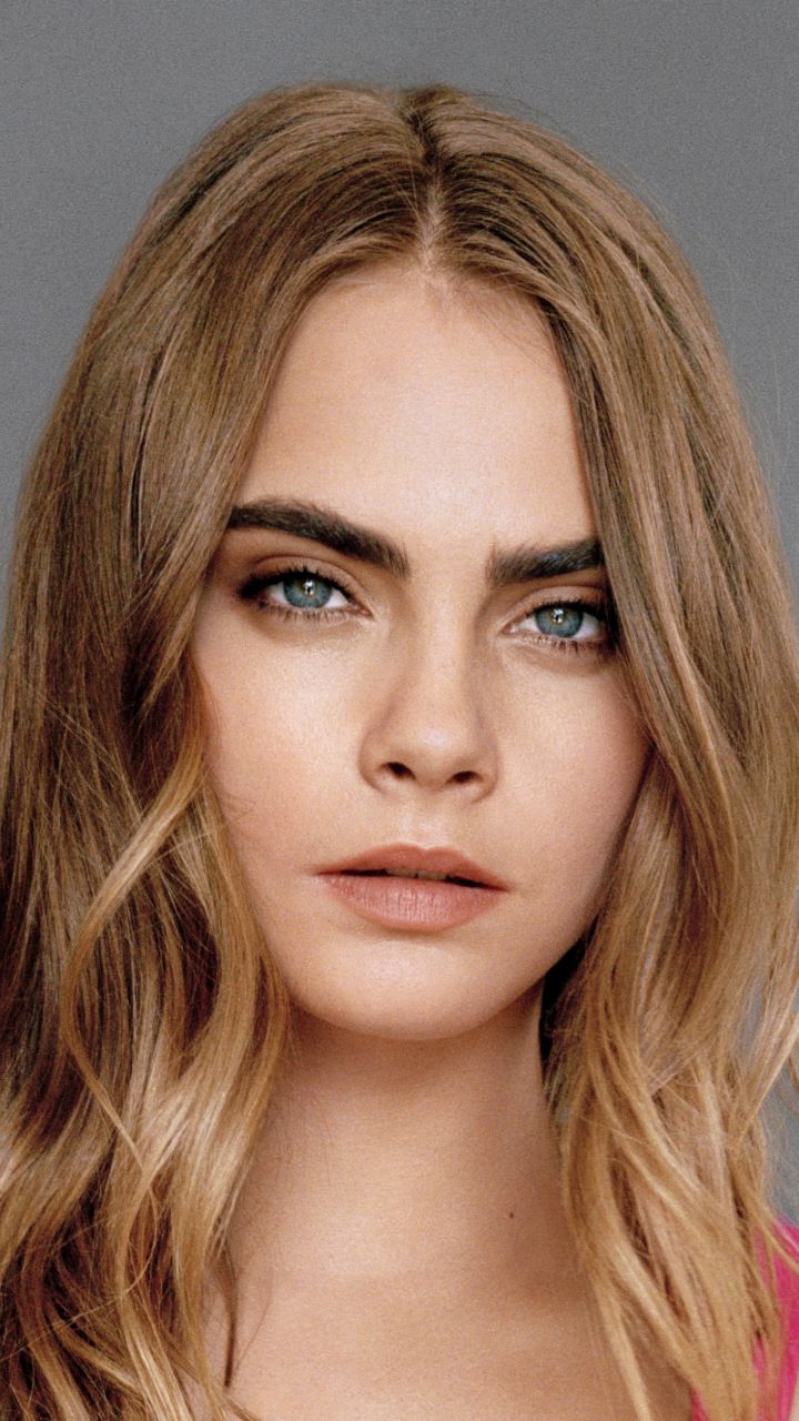 2018, blonde, blue eyes, Cara Delevingne, 720x1280 wallpaper. Cara delevingne, Blonde hair pale skin, Cara delevingne 2018