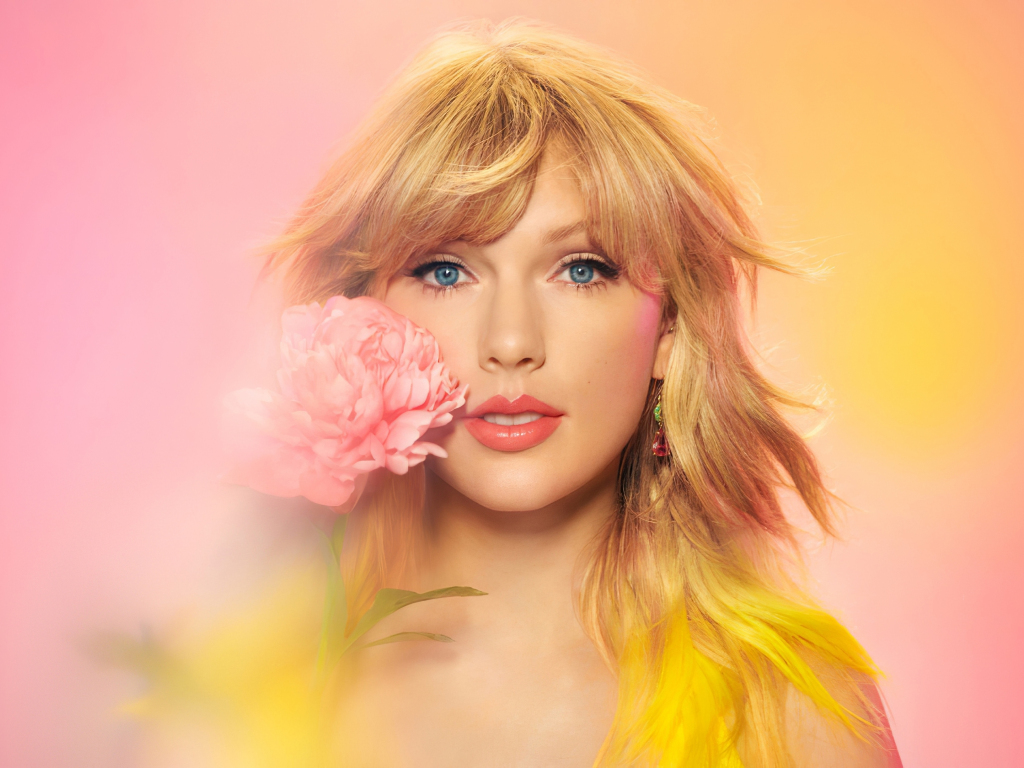 Desktop wallpaper taylor swift, blonde singer, apple music, 2020, HD image, picture, background, f79c31