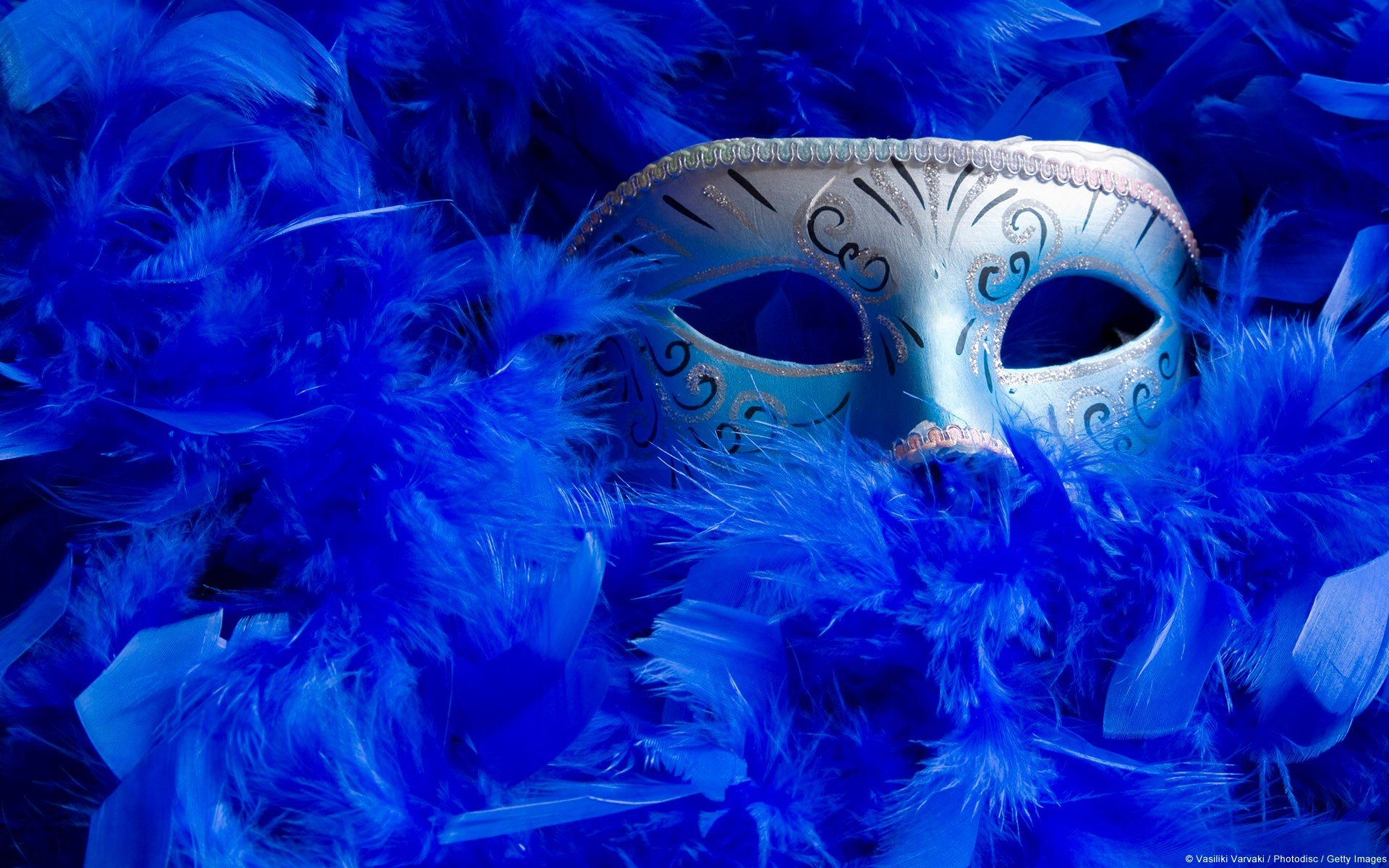Blue Masquerade Mask