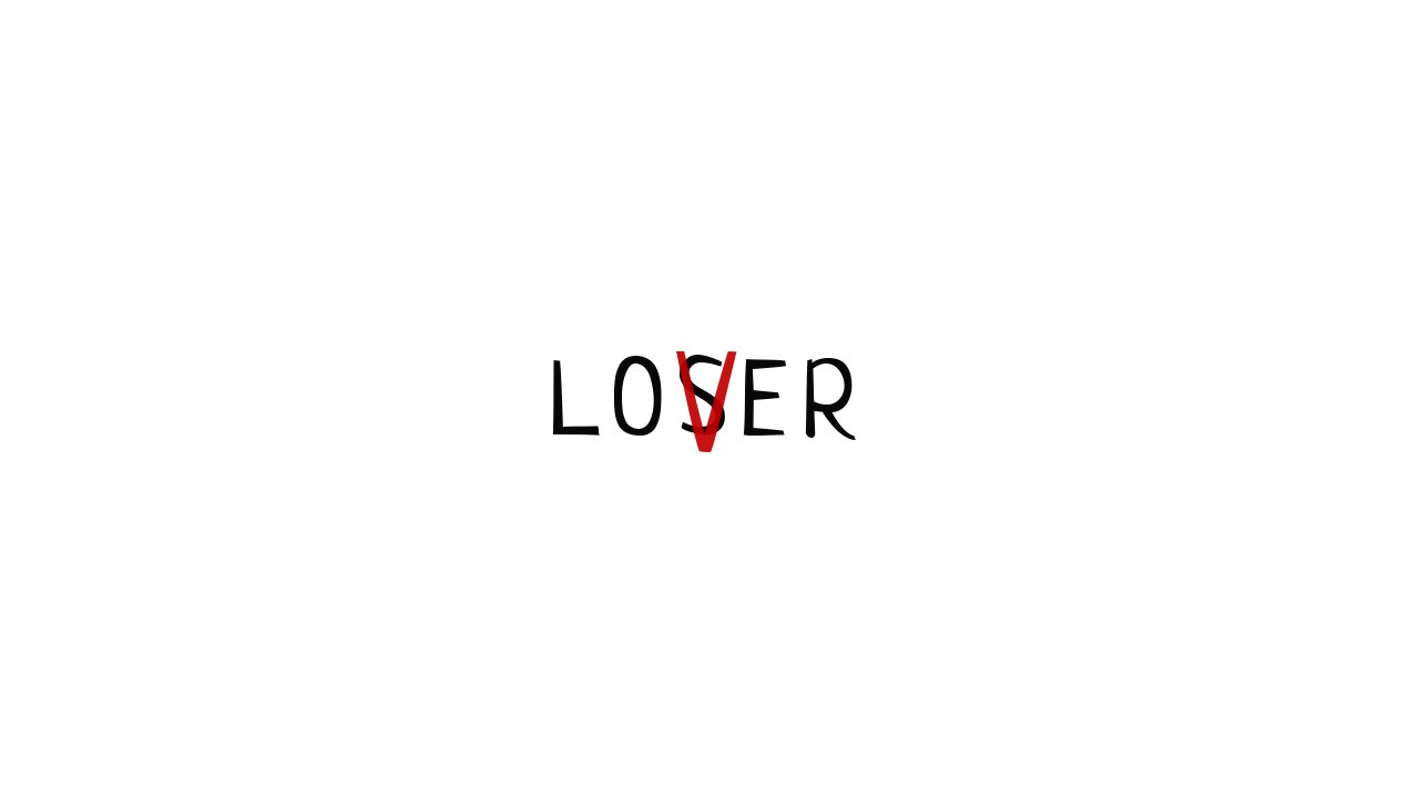 Text Overlay: Loser Lover From IT: Web_design