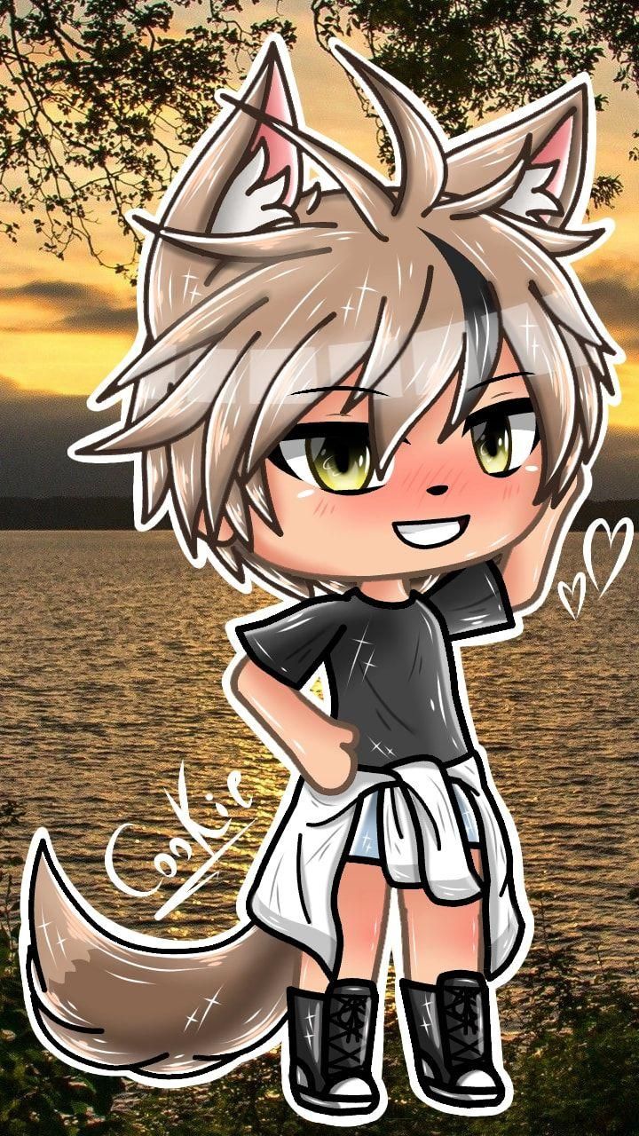 Kawaii Gacha Edits Wallpaper. Chibi drawings, Anime life, Anime wolf girl