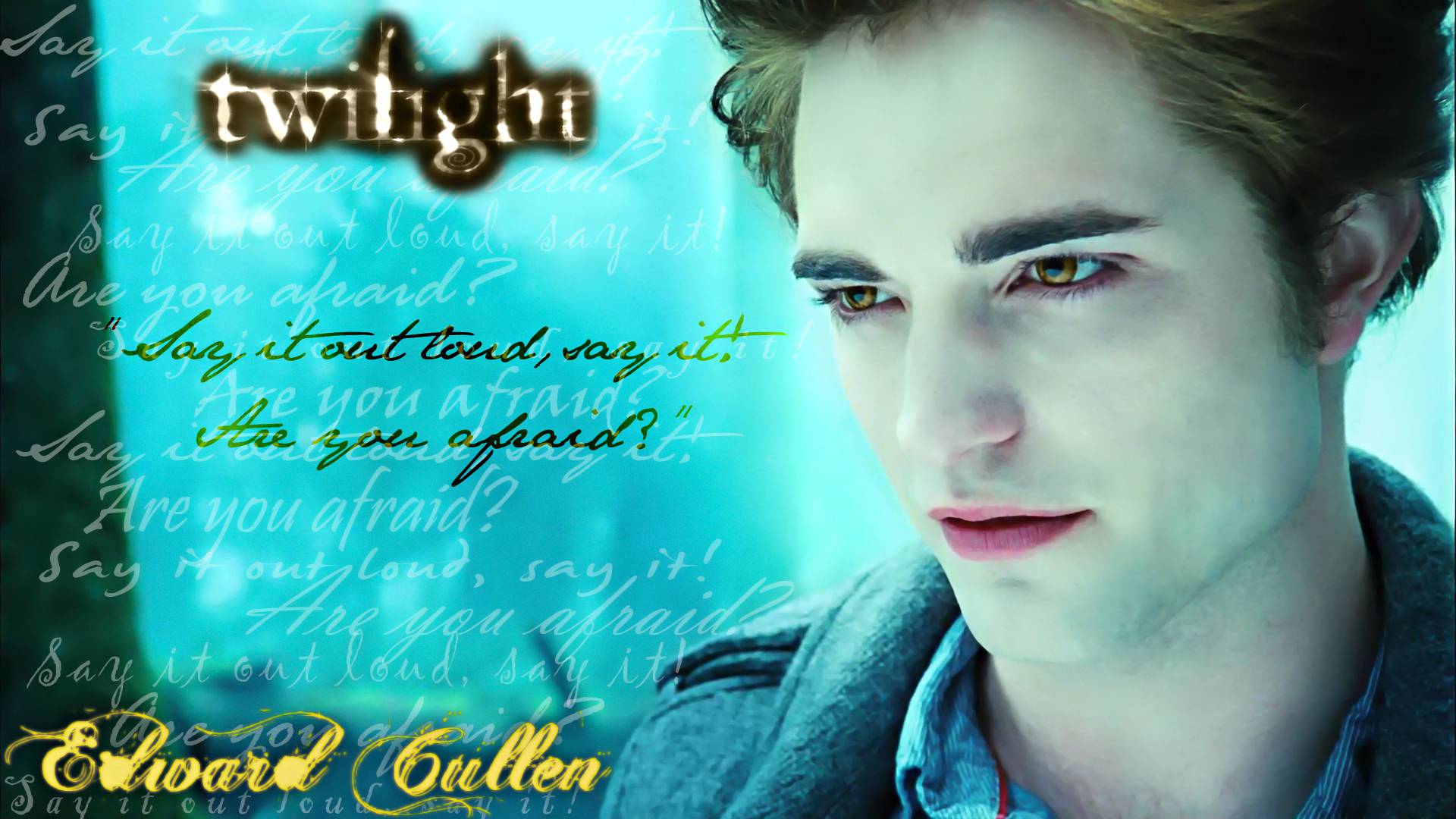 edward cullen wallpaper with quotes