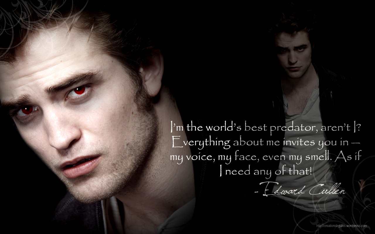 edward cullen wallpaper with quotes