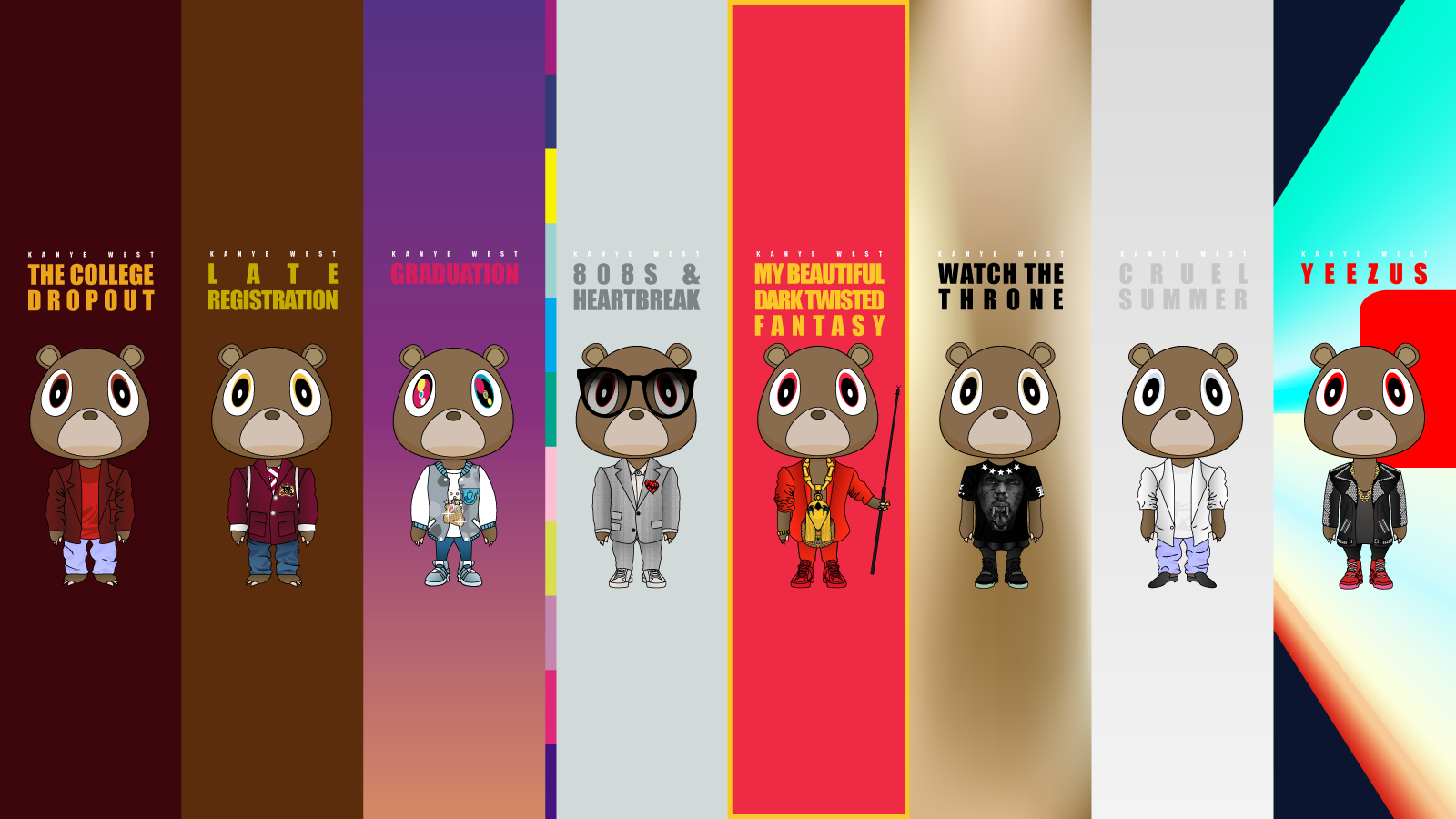 Free download Kanye West Graduation Wallpaper [1600x900] for your Desktop, Mobile & Tablet. Explore Kanye West Graduation Wallpaper. Kanye West iPhone Wallpaper, Kanye West HD Wallpaper Power, Kanye West Bear Wallpaper