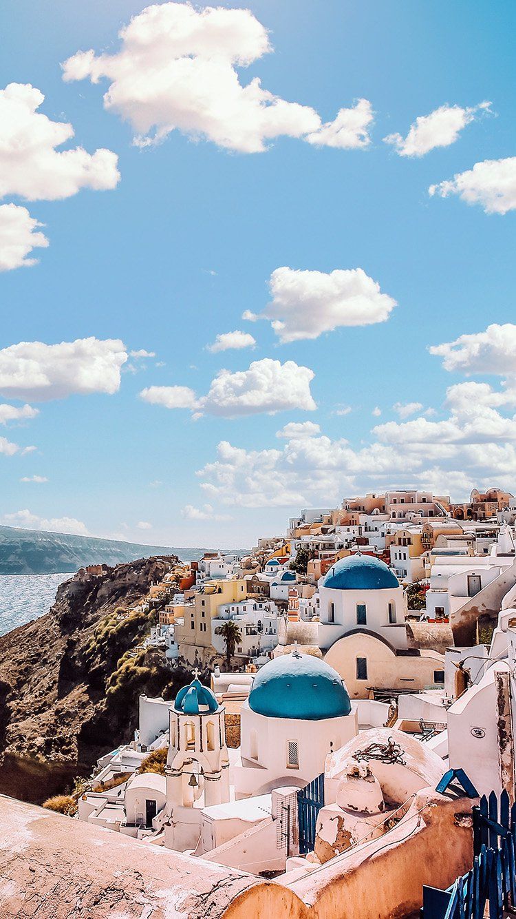 Sky Sunny Summer Greece City Nature. Travel Aesthetic, Beautiful Places To Travel, Greece Wallpaper