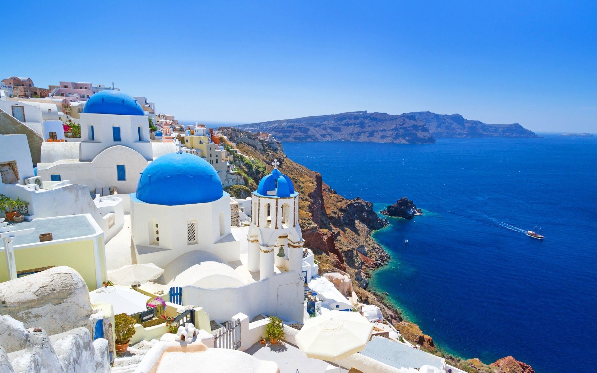 Greece Landscape Wallpaper
