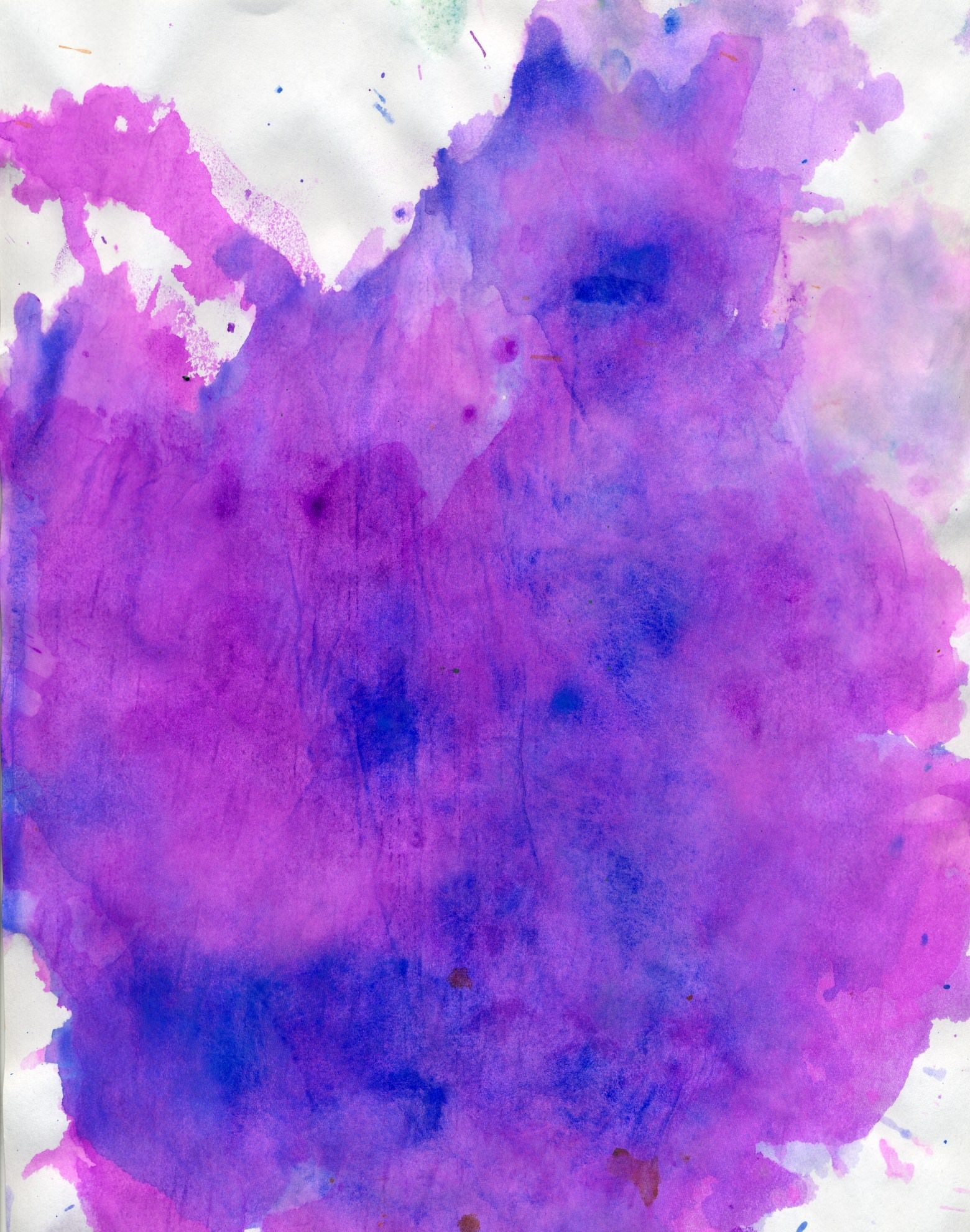 FREE Purple Watercolor Background in PSD