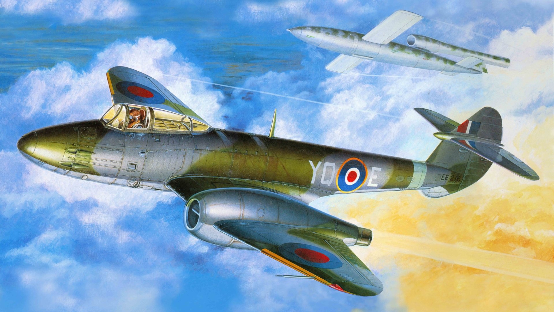 Gloster Meteor HD Wallpaper and Background Image