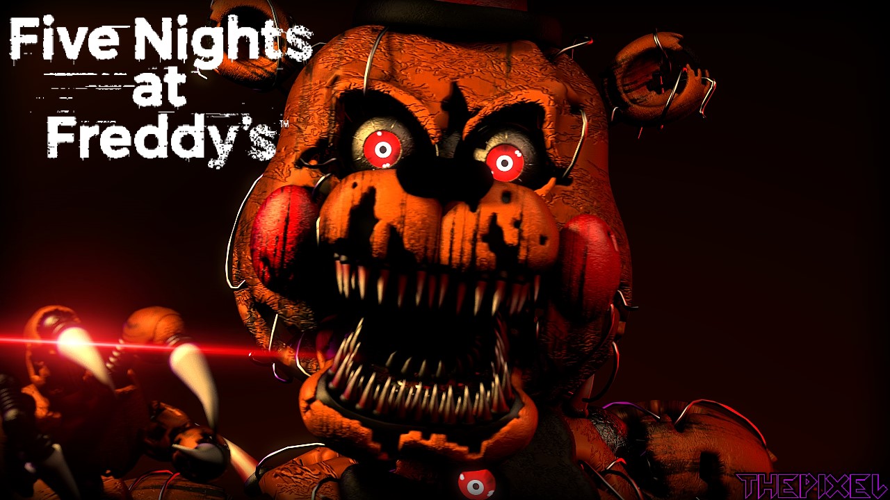 Free download SFMFNaF] Nightmare Toy Freddy Wallpaper by ThePixelYT [1280x720] for your Desktop, Mobile & Tablet. Explore Nightmare Freddy Wallpaper. Nightmare Freddy Wallpaper, Nightmare Wallpaper, Funtime Freddy Wallpaper