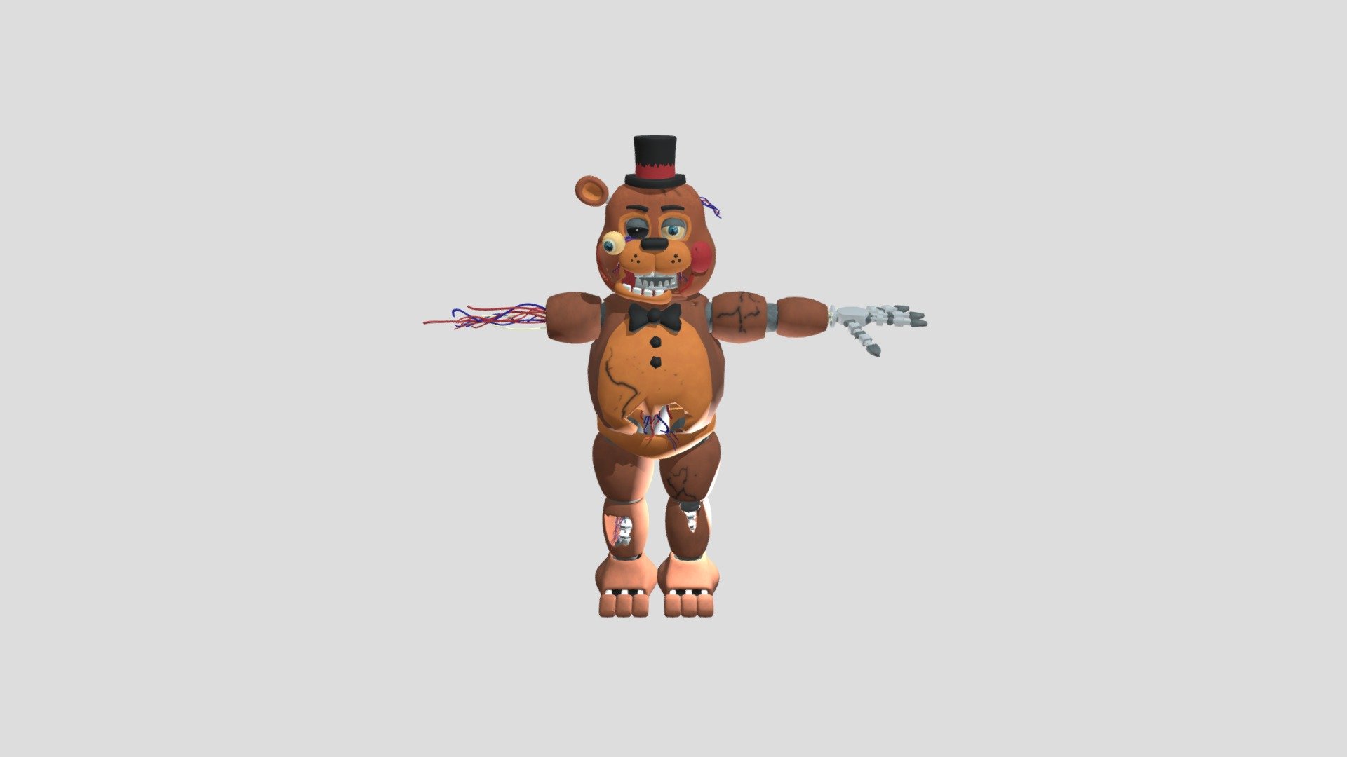 Withered Toy Freddy Free 3D model by Mm123 [968902a]