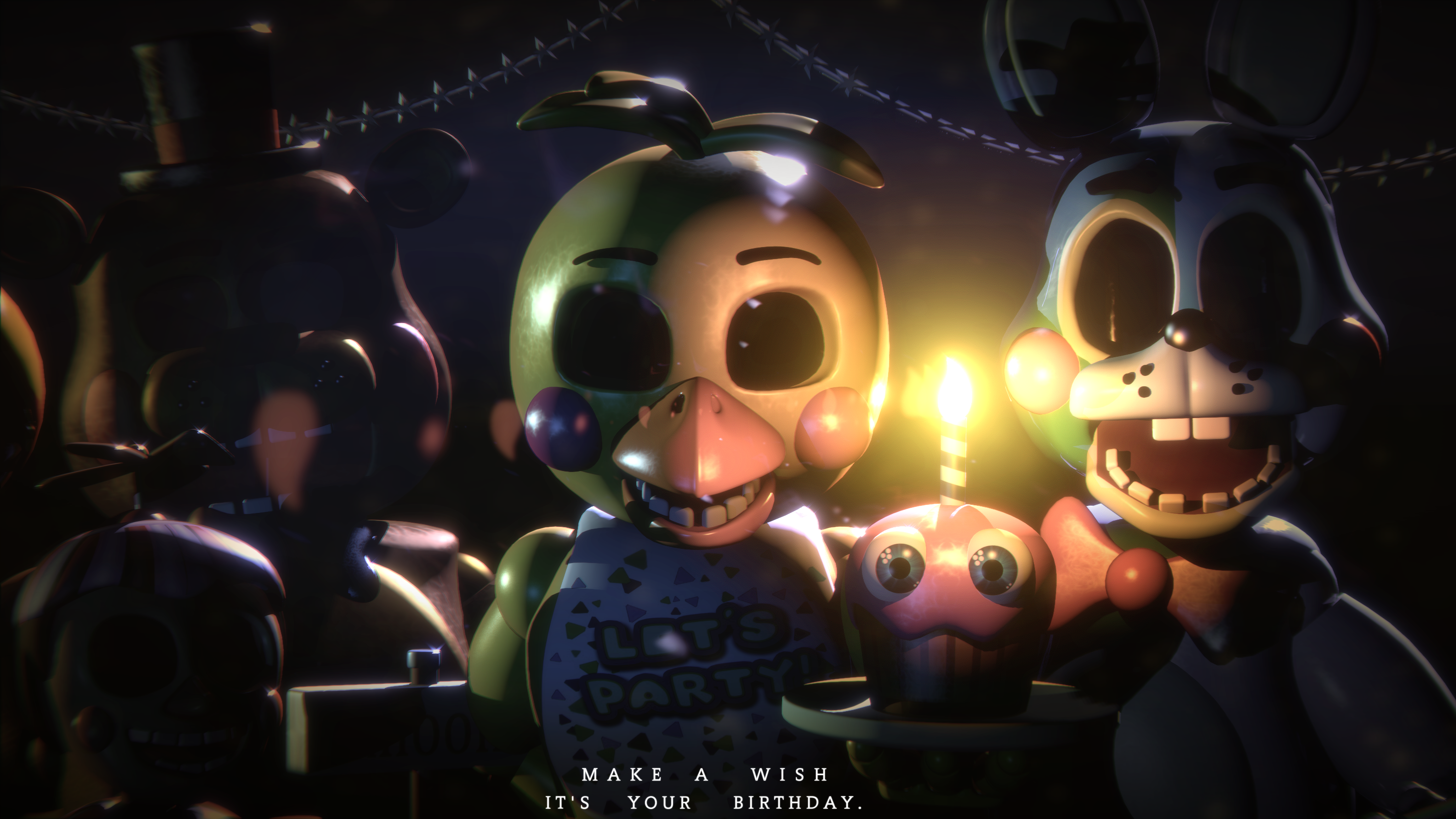 Toy Freddy (Five Nights at Freddys), Toy Bonnie (Five Nights at Freddys), Toy Chica (Five Nights at Freddys), Balloon Boy (Five Nights at Freddys) wallpaper