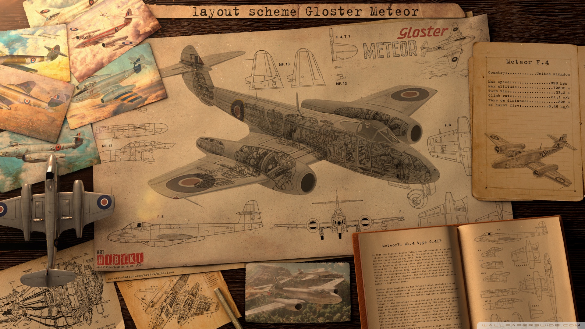 Gloster Meteor Ultra HD Desktop Background Wallpaper for 4K UHD TV, Tablet