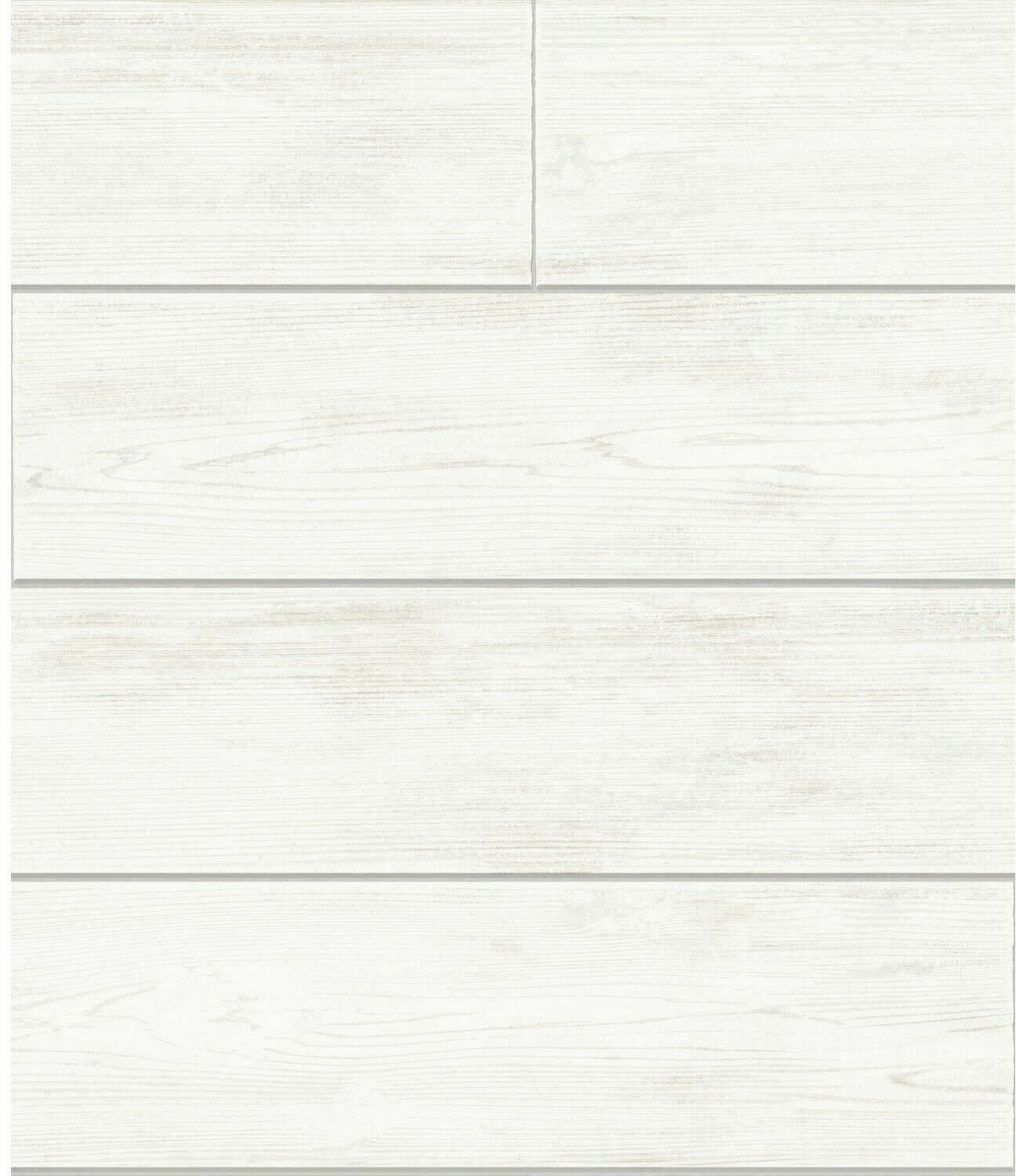 Magnolia Home Joanna Gaines Off White Shiplap Wood on Sure Strip Wallp 4 Walls Wallpaper