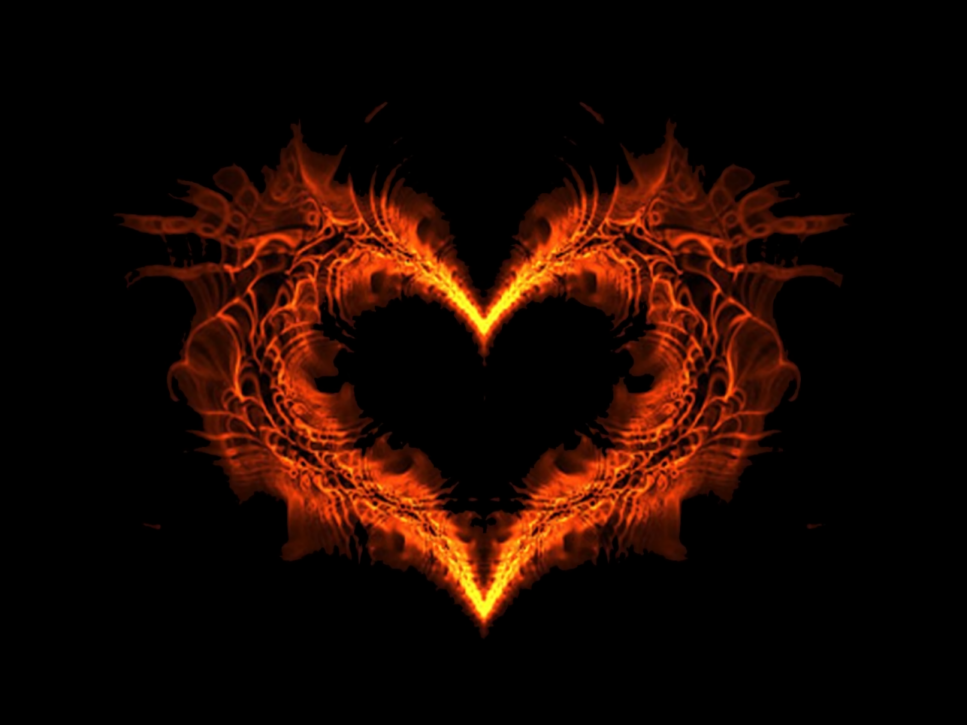 Fire Heart Wallpaper Free Fire Heart Background