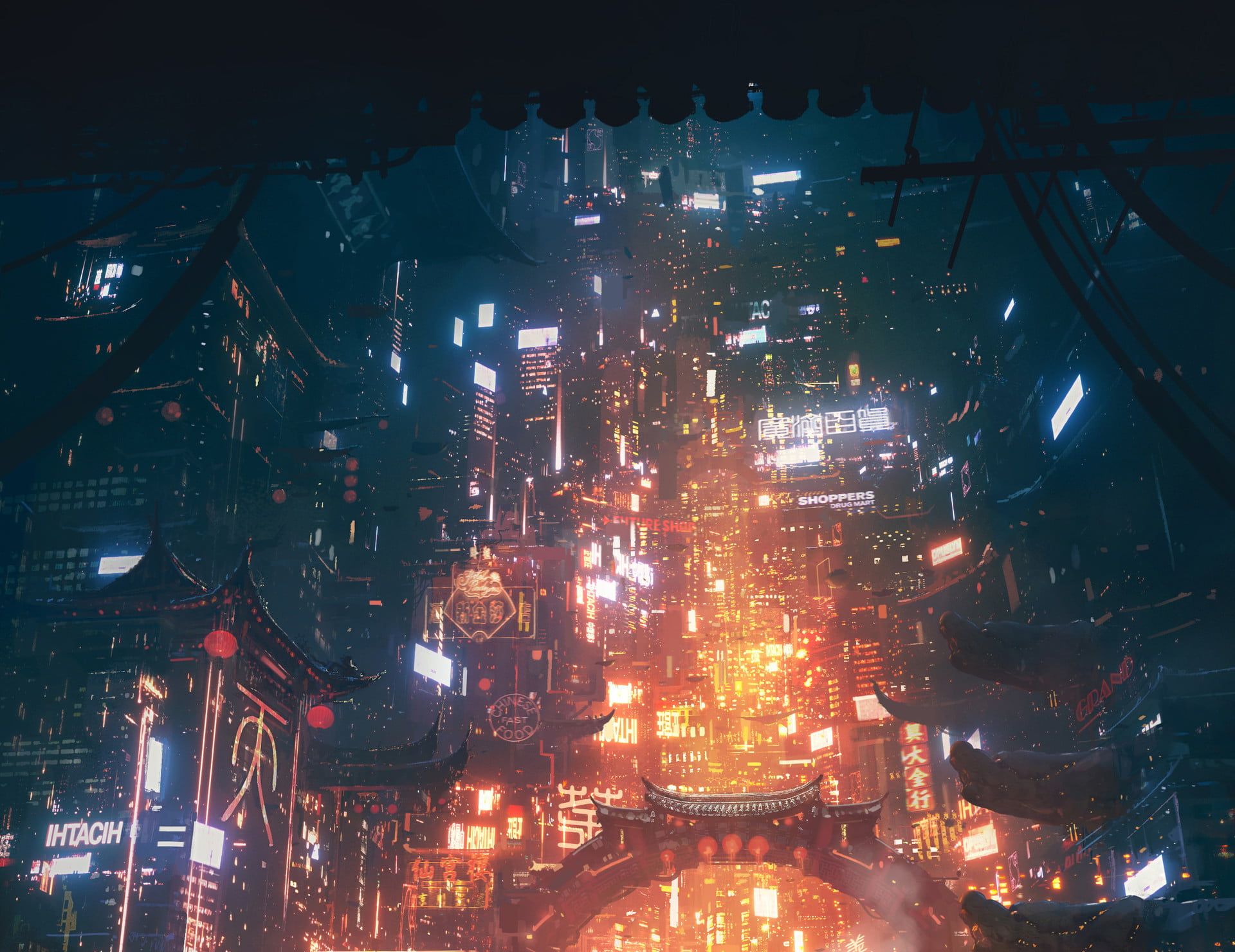 1080p Cyberpunk HD Wallpaper