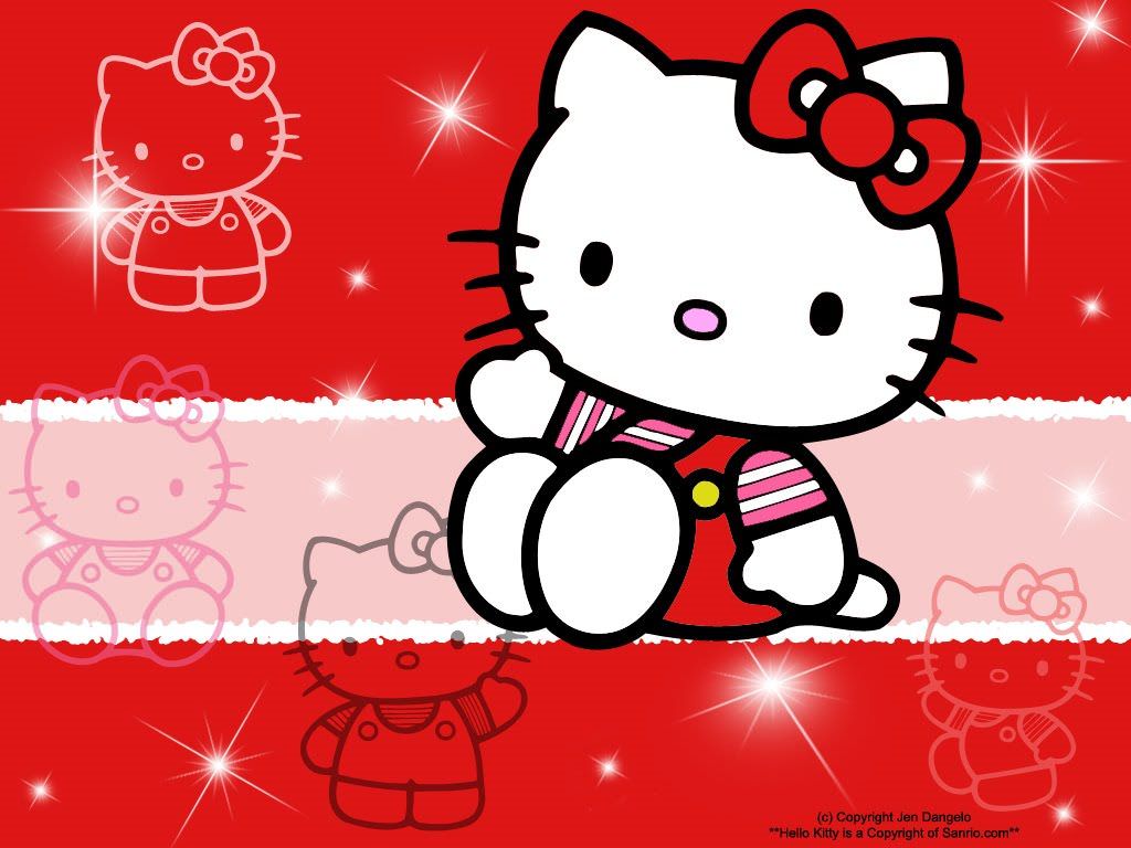 HD wallpaper: Hello Kitty wallpaper, pink color, large group of