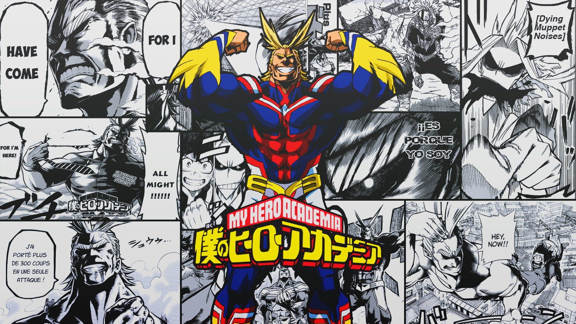 My Hero Academia comic strip #Anime My Hero Academia All Might P # wallpaper #hdwallpaper #desktop. Spiderman comic, My hero academia manga, Anime
