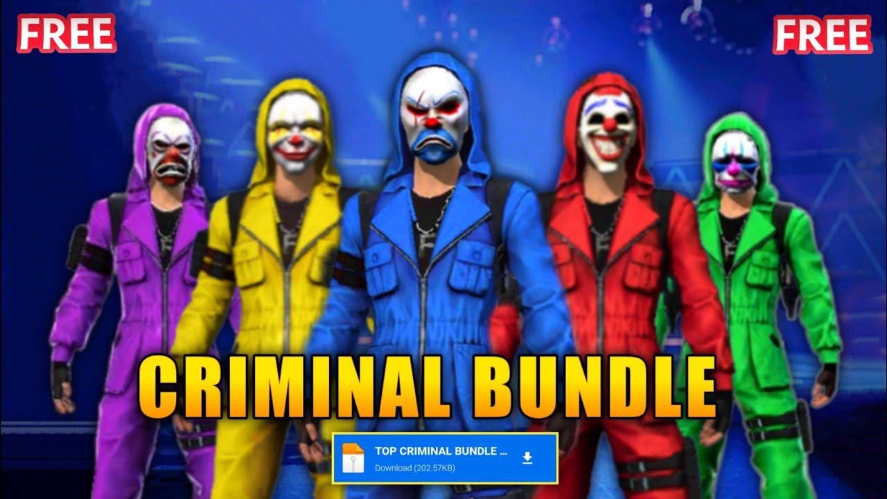 Joker Free Fire Criminal Bundle Wallpaper HD