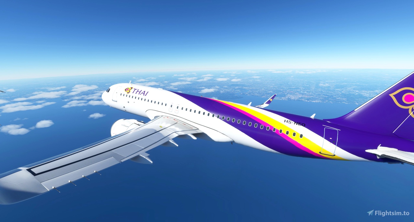 Airbus A320neo Thai Airways [4K] Microsoft Flight Simulator