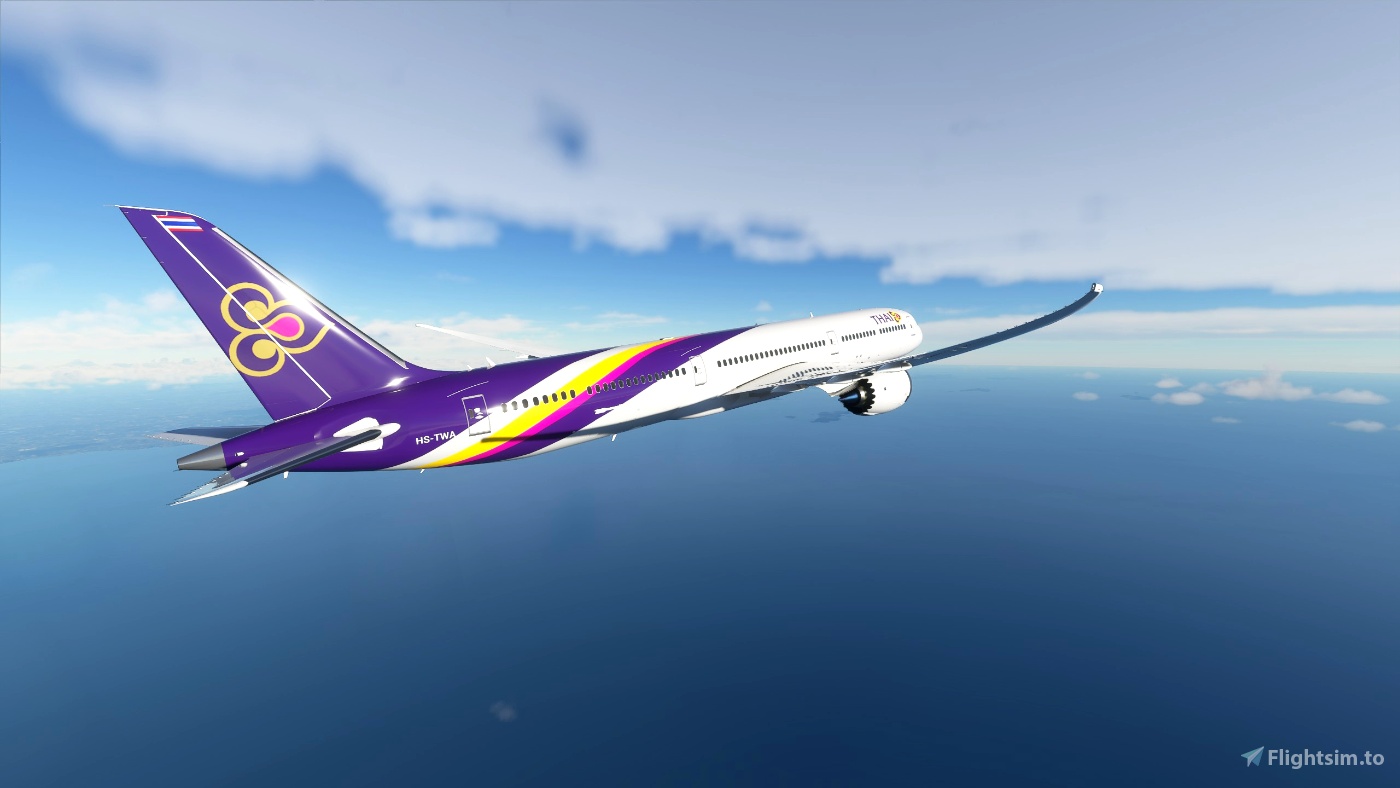 Thai Airways 787 10. V1.1.1. (New Method) Microsoft Flight Simulator