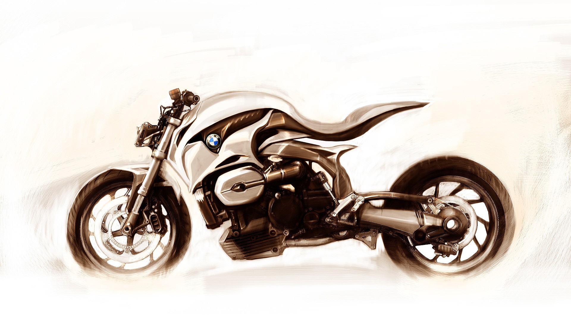 BMW Drawing motorbike concet superbike wallpaperx1080