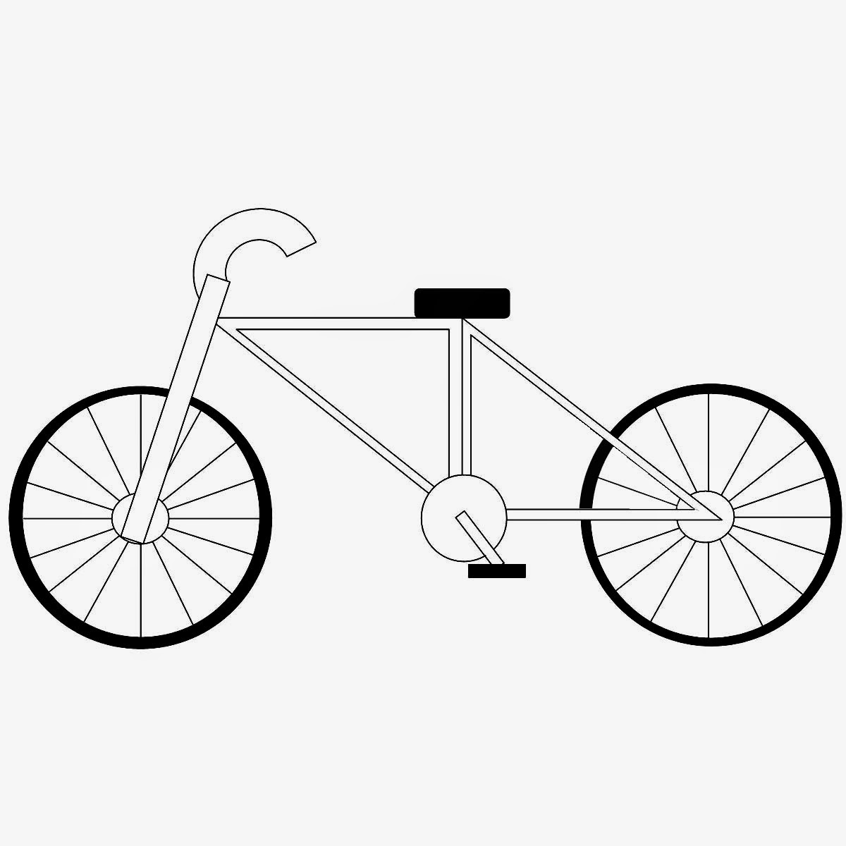Bicycle Coloring Drawing Free wallpaper. Anggela Coloring Book For Free