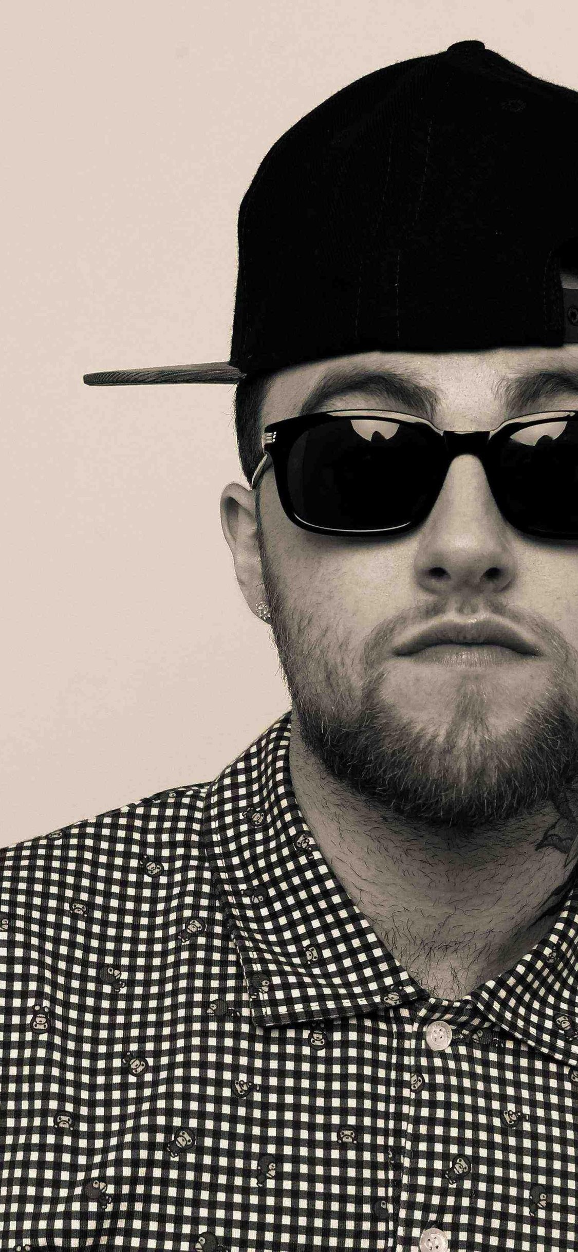 1125x2436, iPhone X Mac Miller Musician Glasses Wallpaper Mac Miller Signature