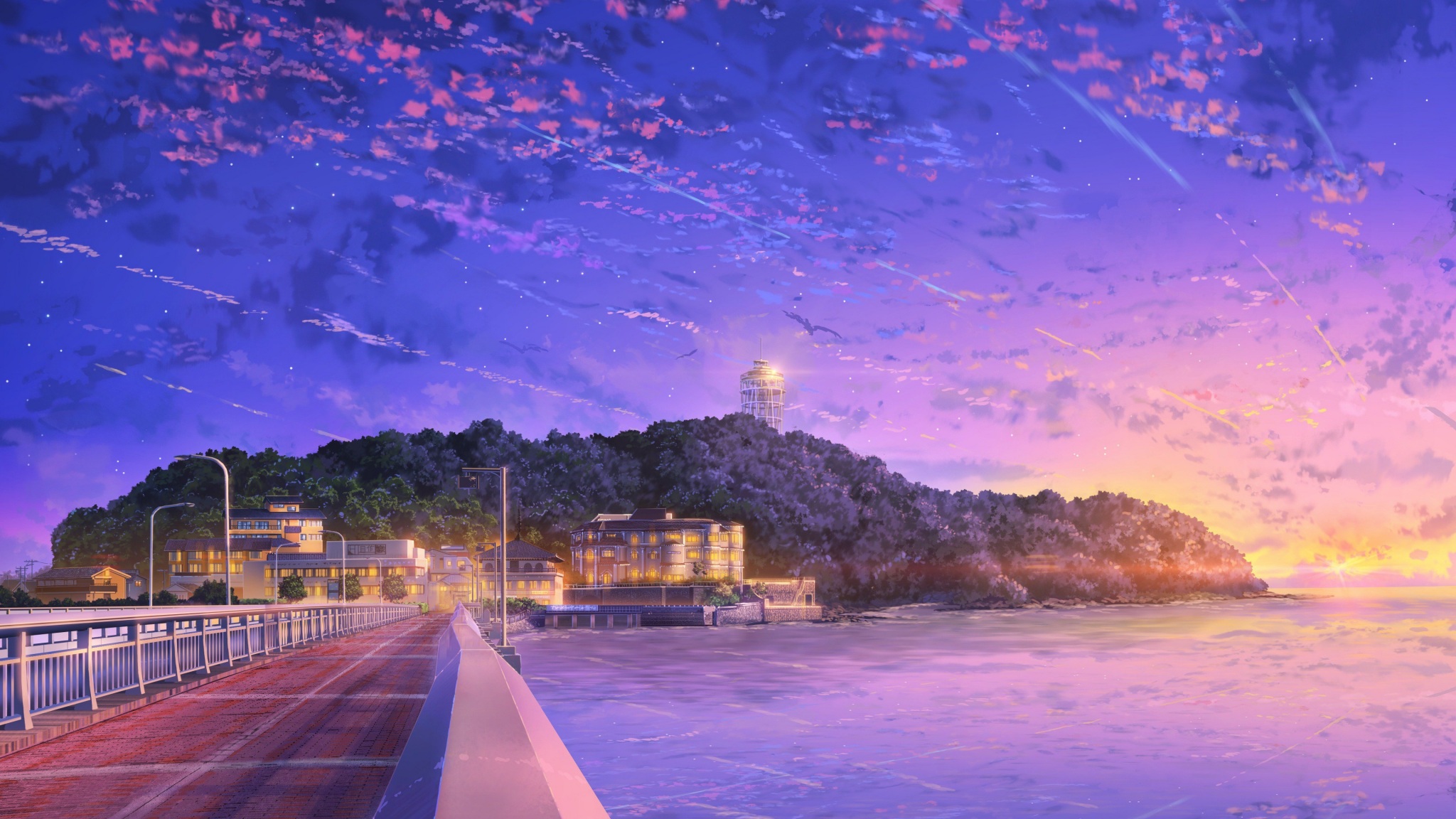 Wallpaper 4k Japan Anime Sky Wallpaper