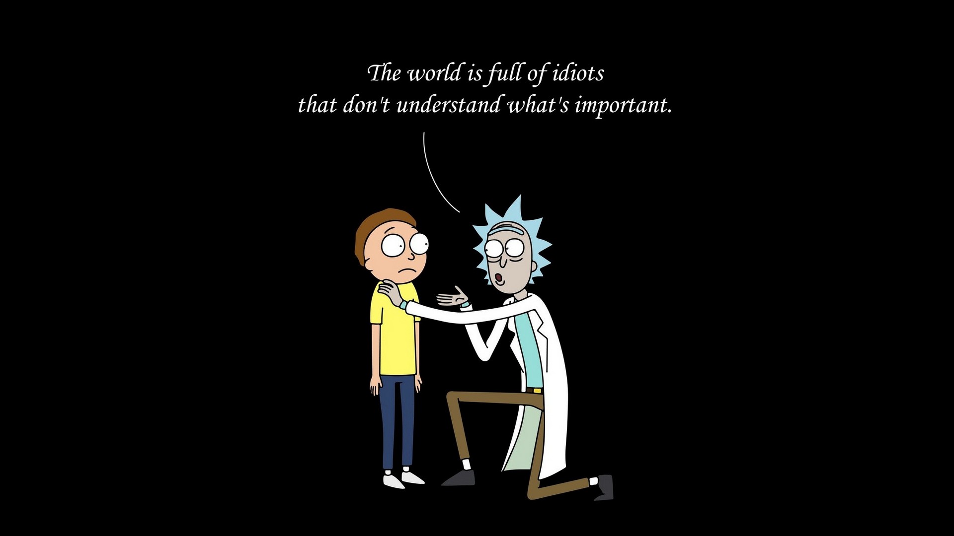Cartoon Network Rick And Morty Desktop Wallpaper With And Morty Quotes Deep