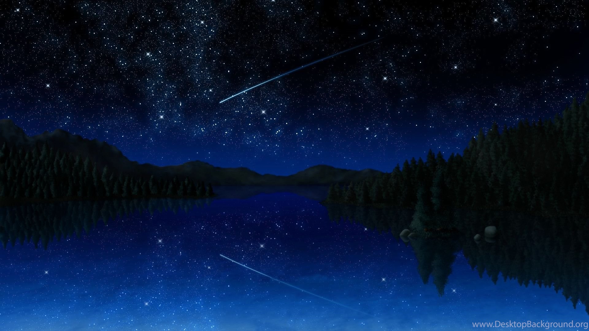 Anime Sky Full Of Stars HD Wallpaper Desktop Background