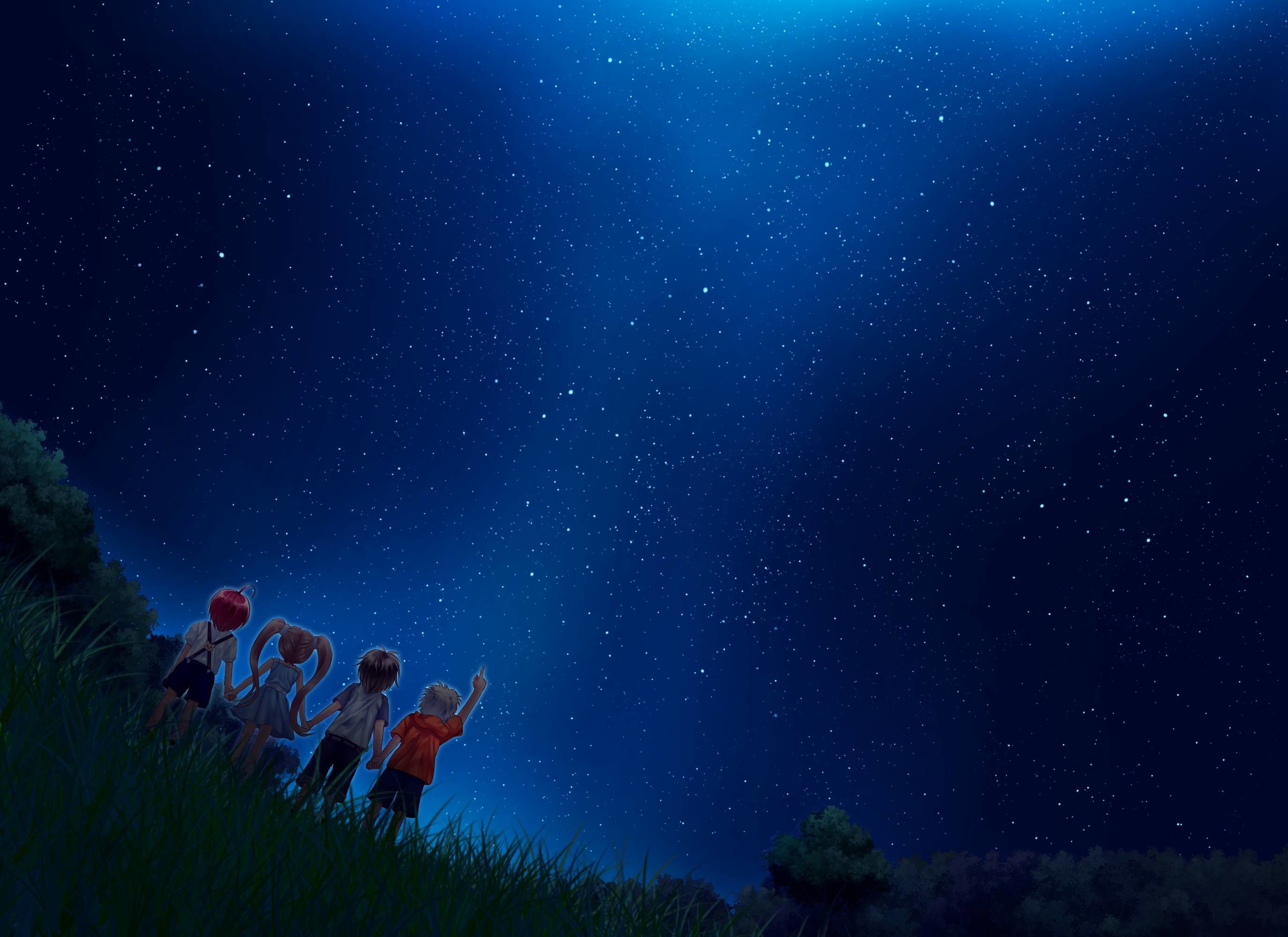 Anime Sky Wallpaper Desktop Top Wallpaper