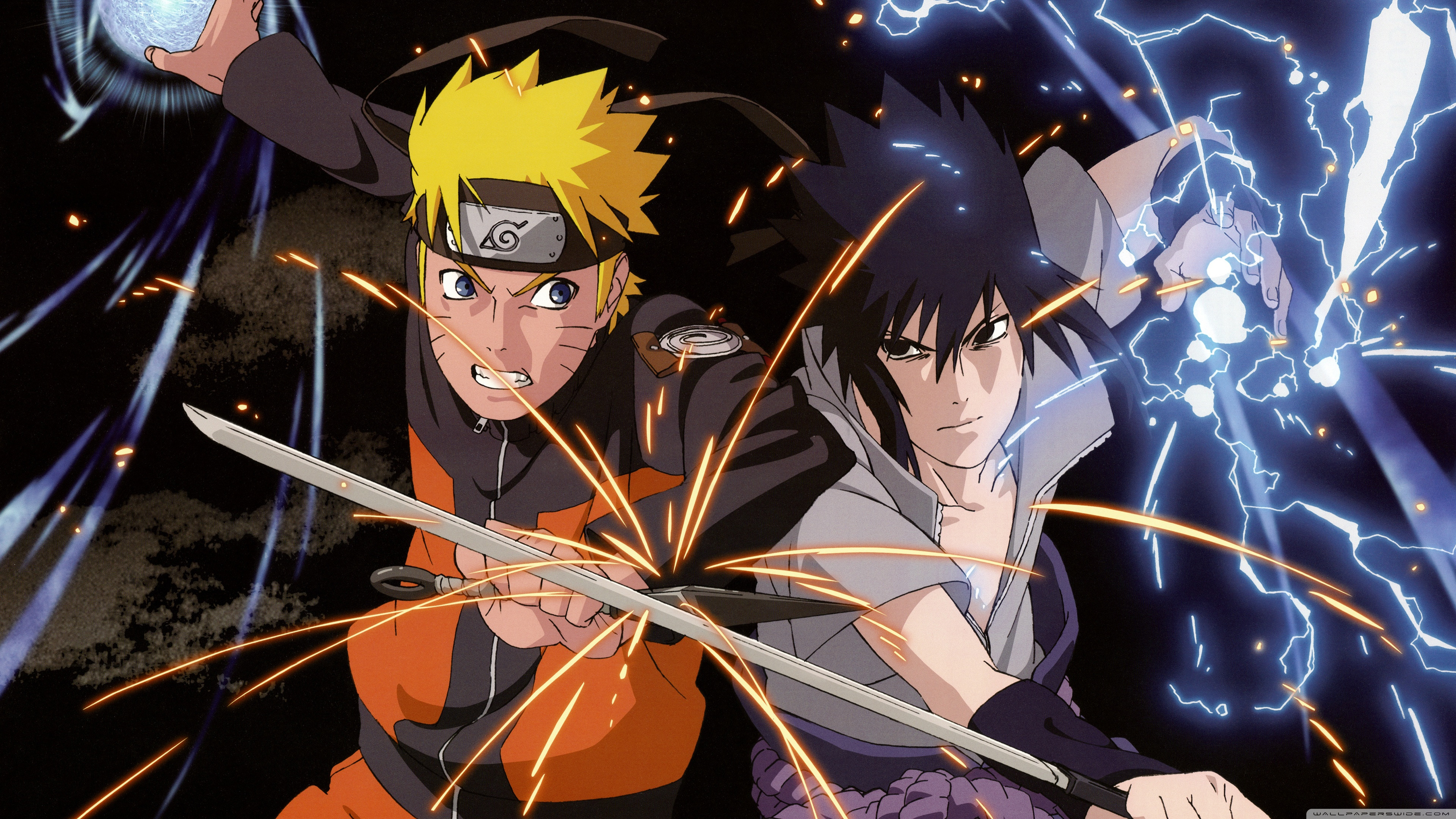 Naruto Vs Sasuke Wallpaper background picture