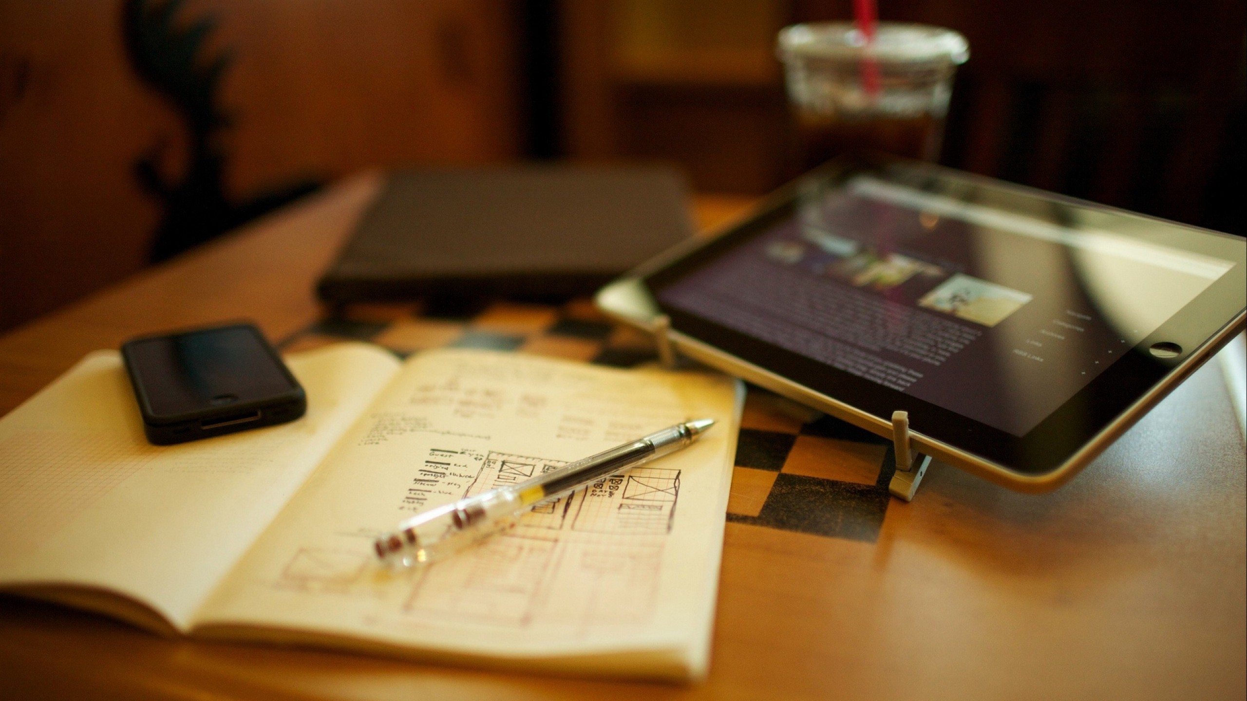 Office desk HD Wallpaper Youtube Cover Photo