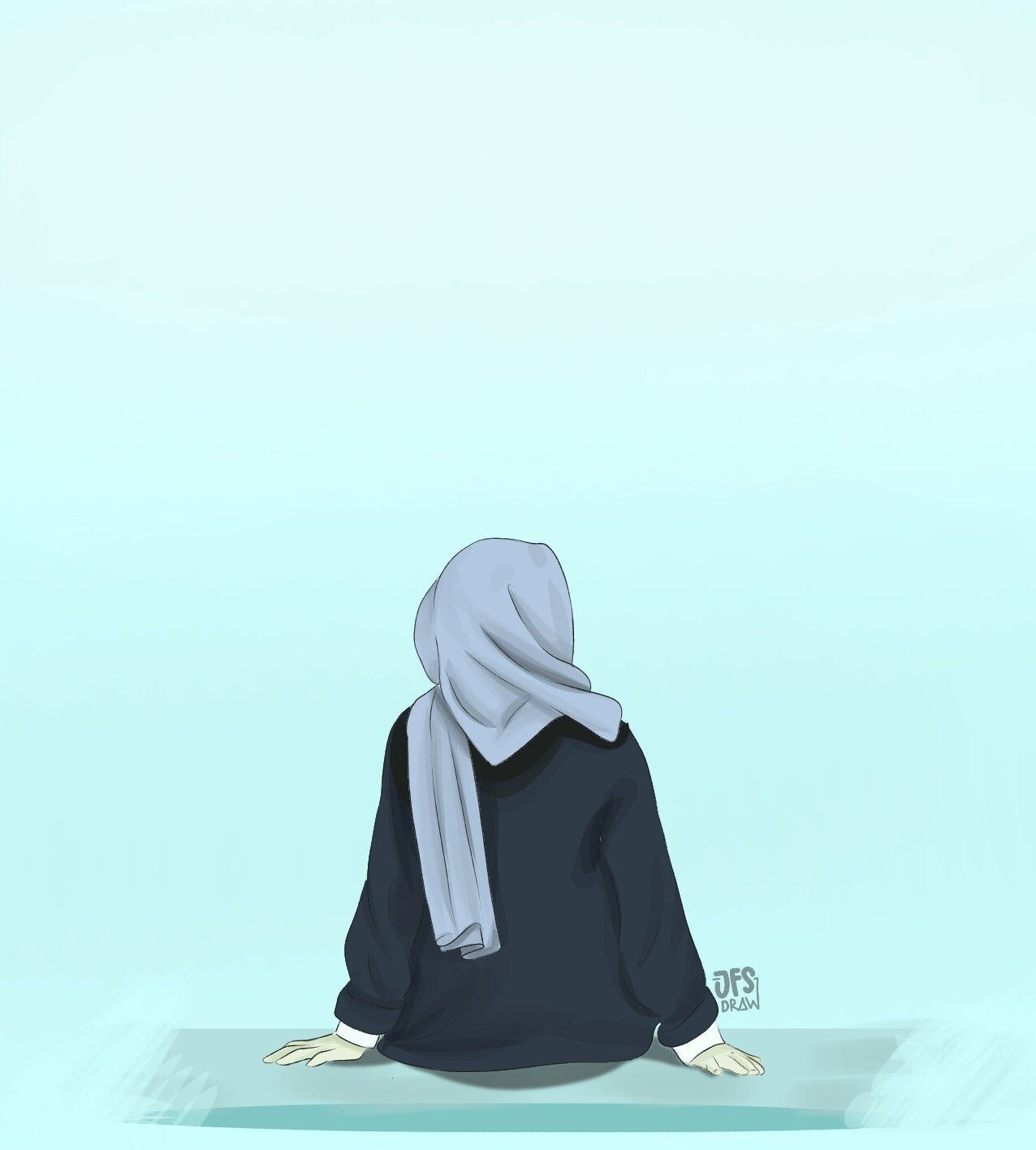 Cute Islamic Muslim Girl Cartoon Image, Banglafeeds