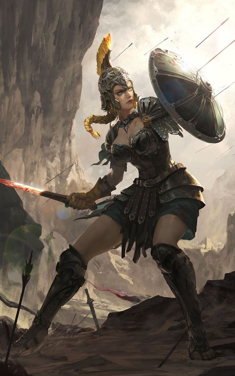 female warrior wallpaper. Fantasy female warrior, Warrior woman, Fantasy girl