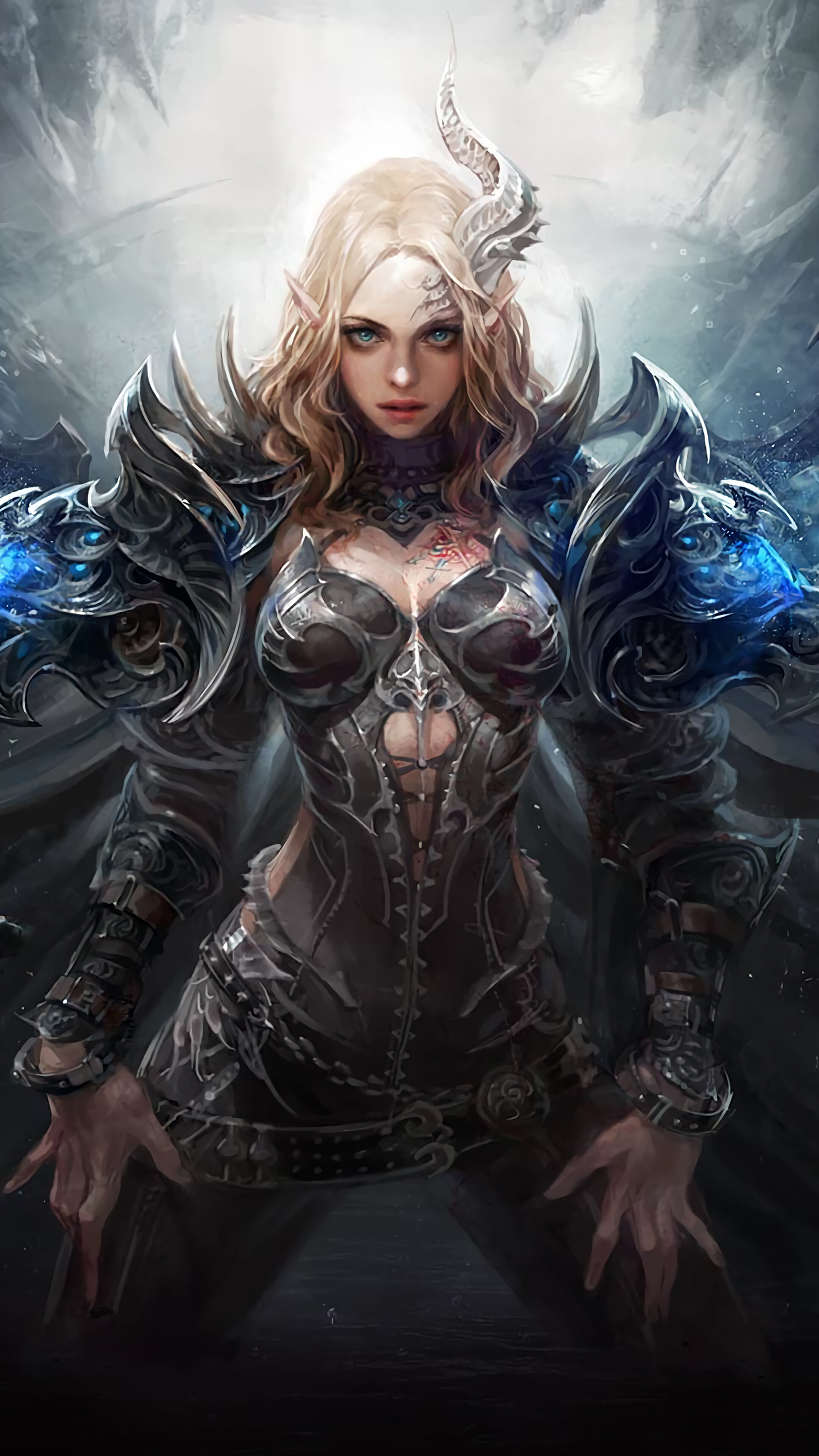 Fantasy, Girl, Demon, Warrior, 4K phone HD Wallpaper, Image, Background, Photo and Picture. Mocah HD Wallpaper