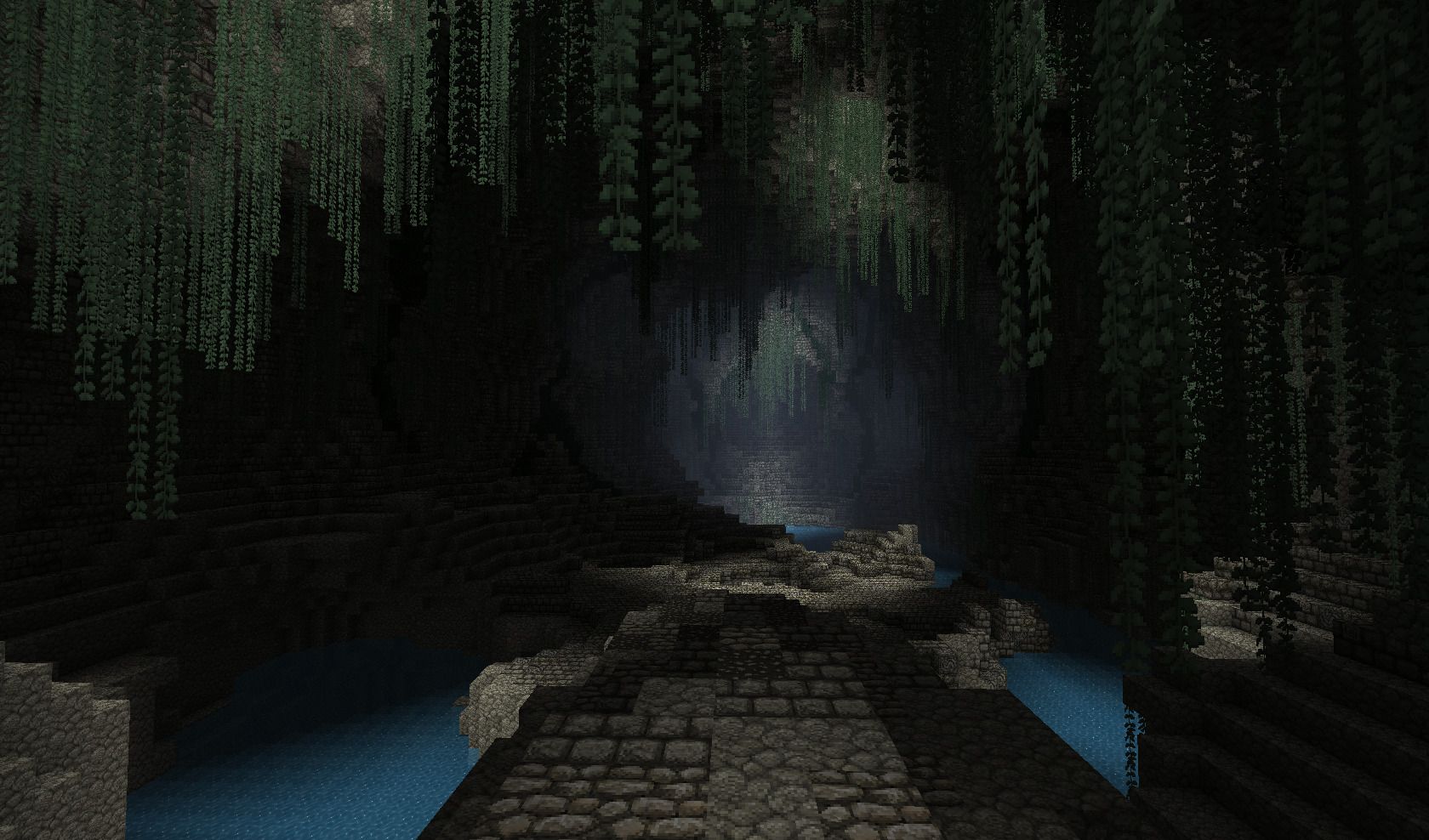 Minecraft Cave Background