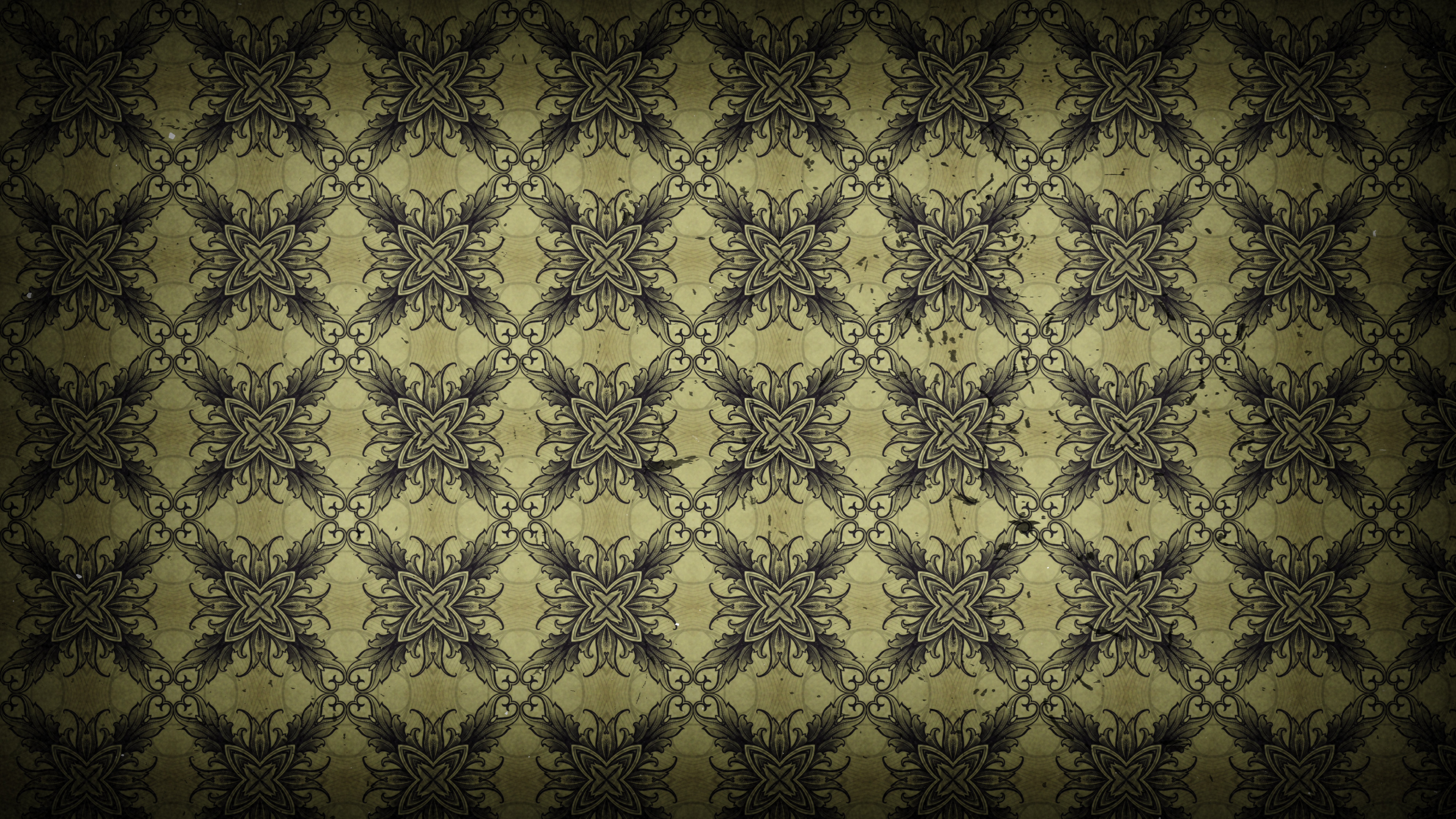 Free Dark Color Vintage Decorative Floral Seamless Pattern Wallpaper Design