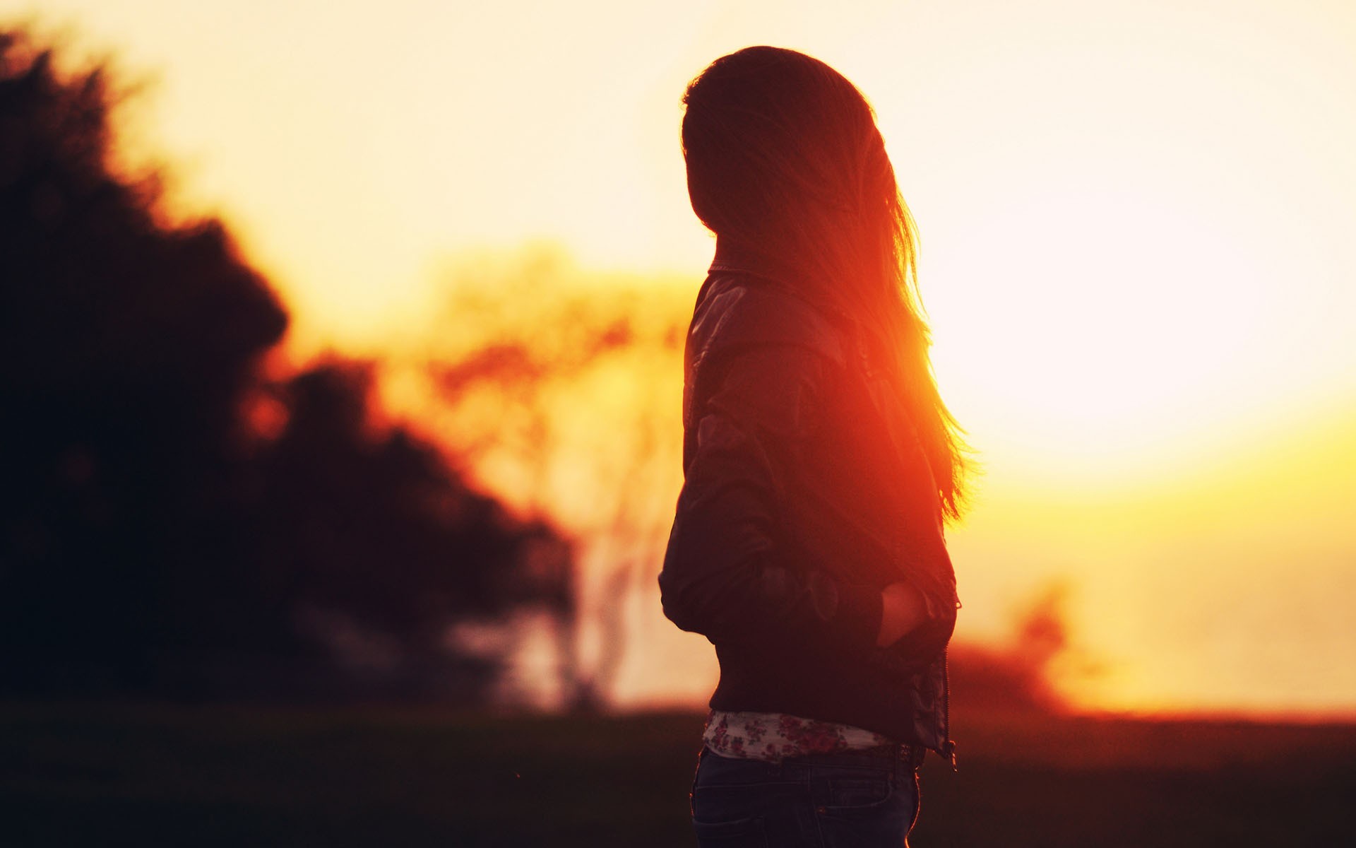 #Golden Hour, #blurred, #women, #long hair, #sunlight, #women outdoors, #sunset, #outdoors, #silhouette, wallpaper. Mocah HD Wallpaper