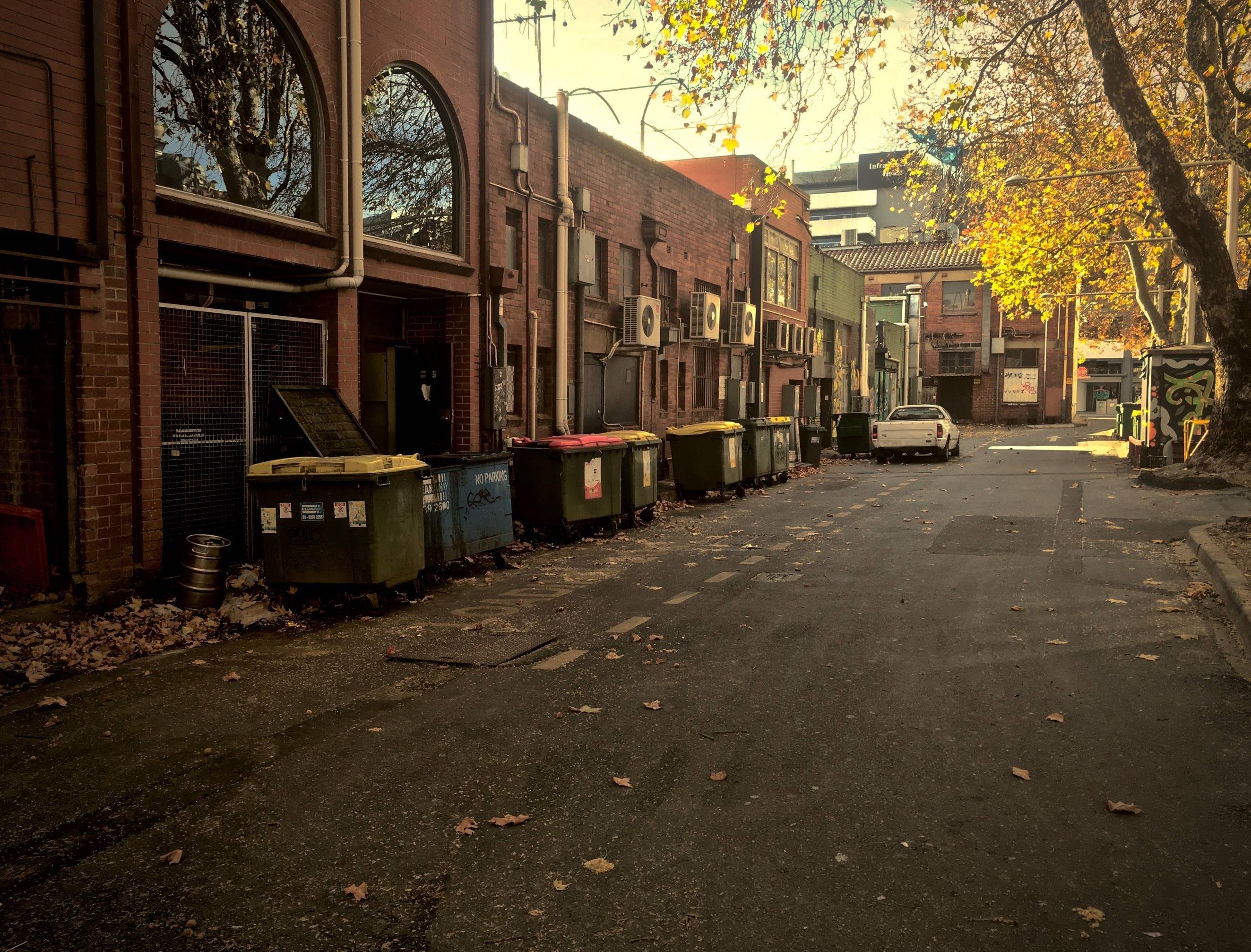 A Back Alley Late Autumn Canberra Australia HD wallpaper
