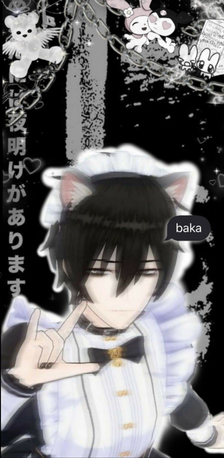 Anime emo maid boy. Anime, Anime wallpaper, Emo