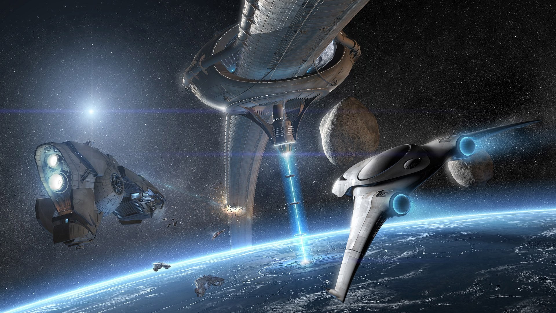 Sci Fi Spaceship HD Wallpaper