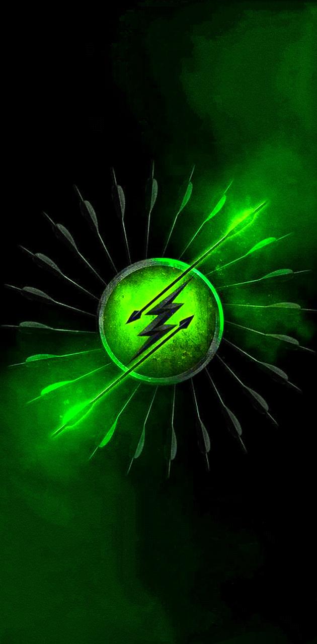 The Flash vs Arrow wallpaper