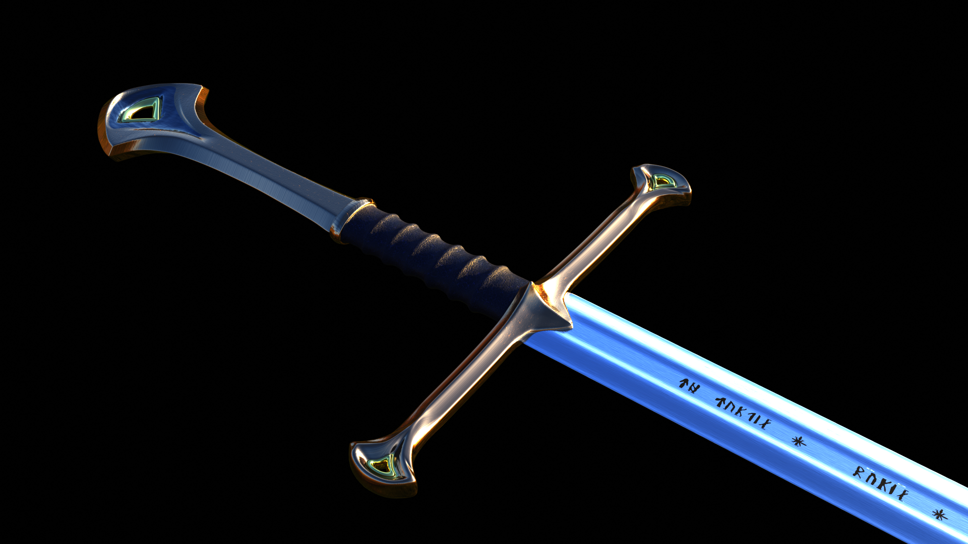 LOTR Anduril Fan Art: blender