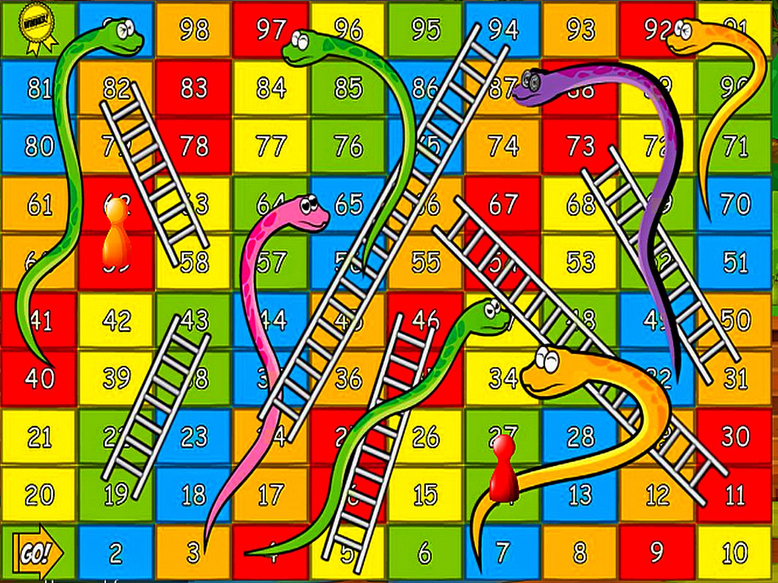 Snakes and ladders snake